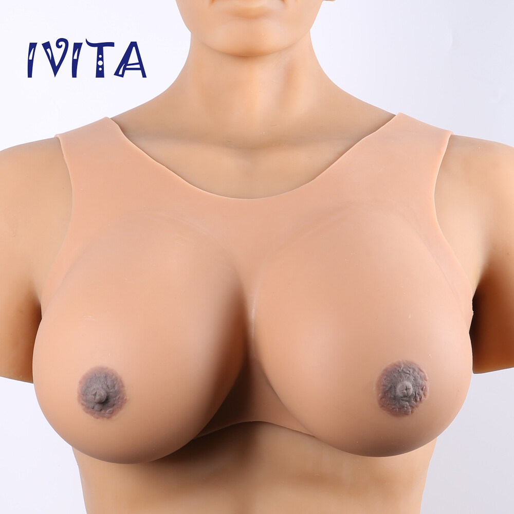 GG Cup Large Soft Silicone Breast Forms Crossdressing Drag Queen Fake Boobs