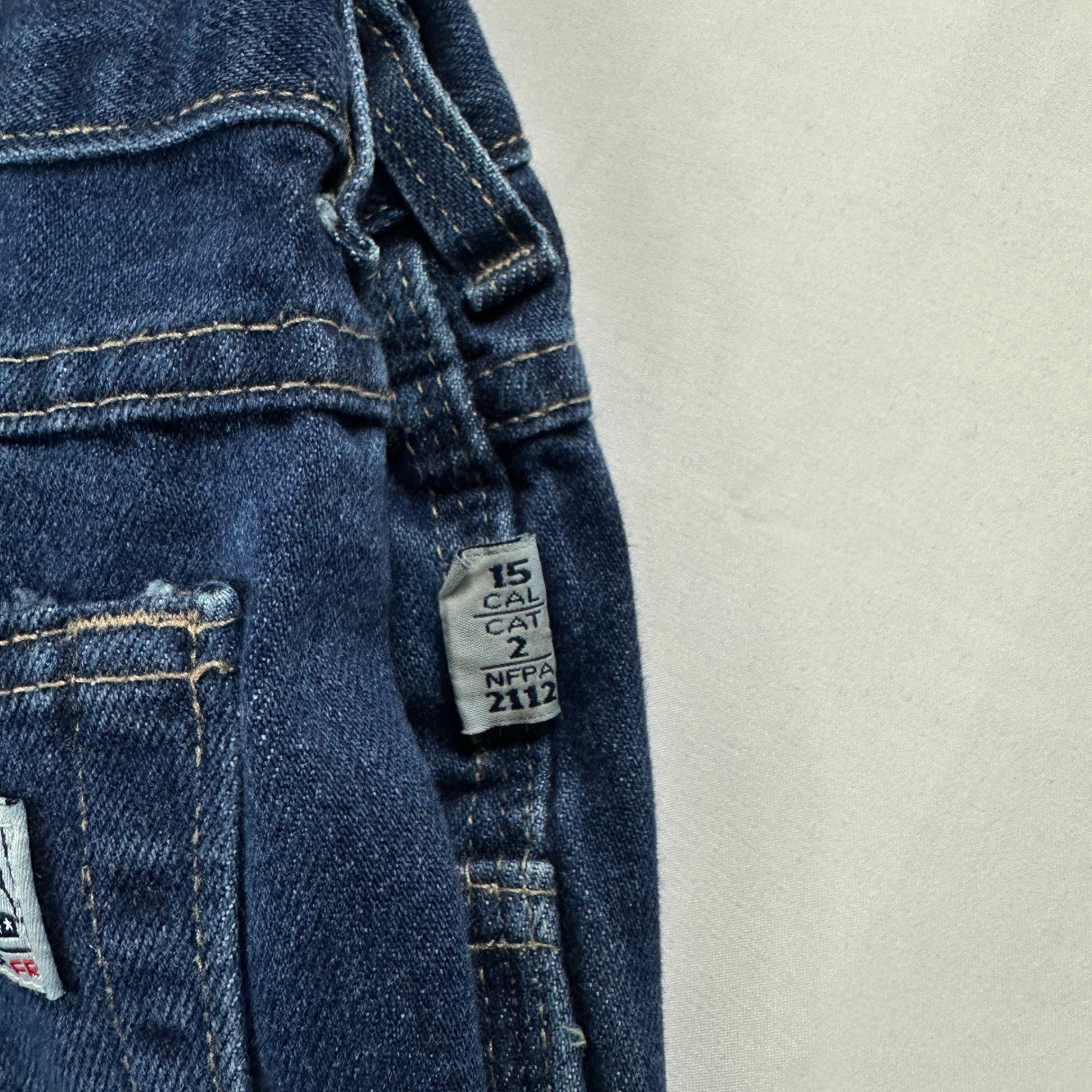 Tyndale FR F290T Flame Resistant Jeans Straight Leg Blue Denim 35×32 USA
