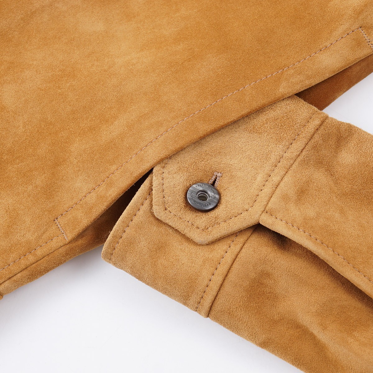 Brett Johnson Camel Tan Calf Suede Leather ‘Sedona’ Jacket XXL (Eu 56) NWT