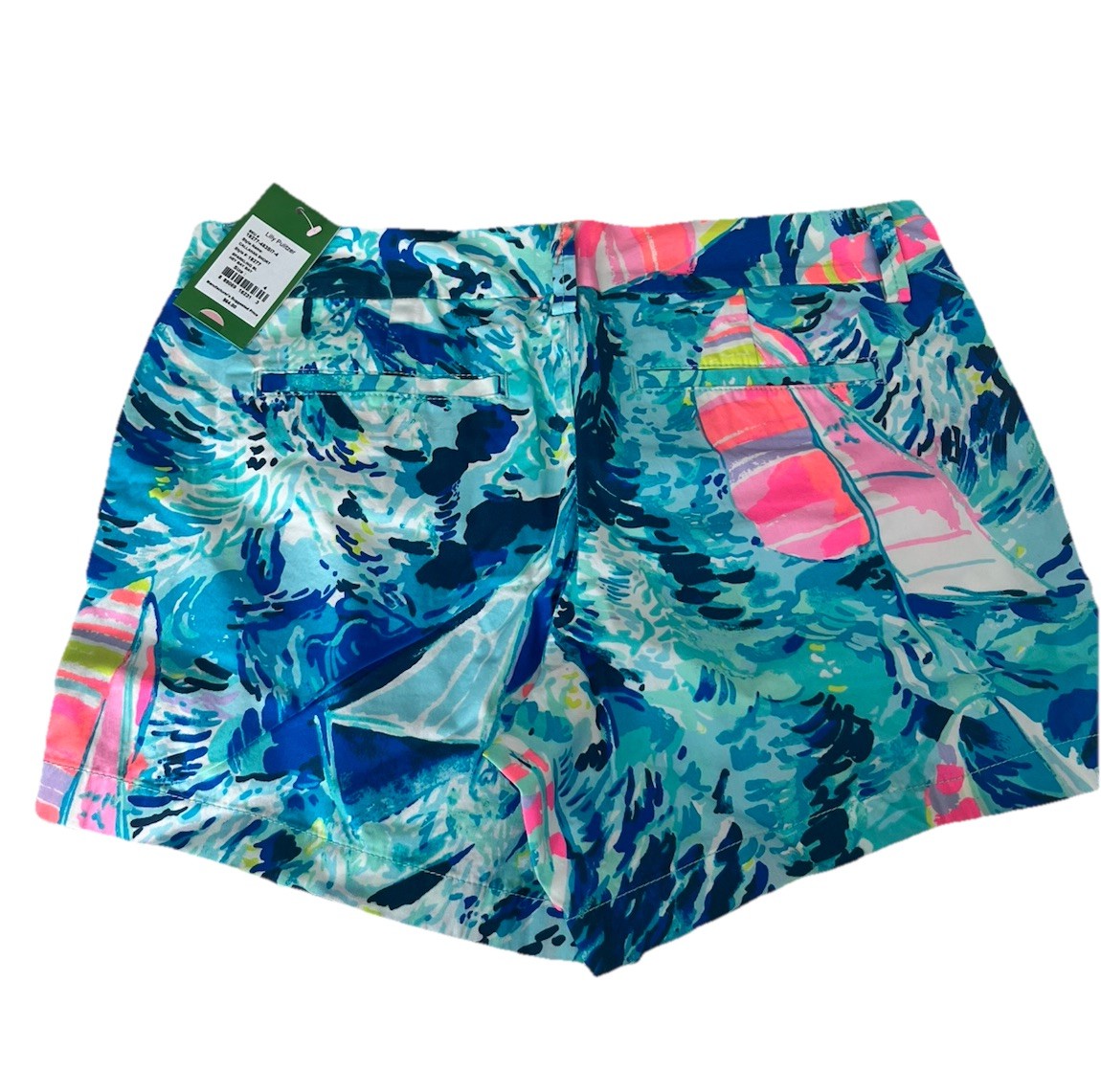 NWT Lilly Pulitzer Callahan Short HEY BAY BAY Women’s 4 Sailboats $64