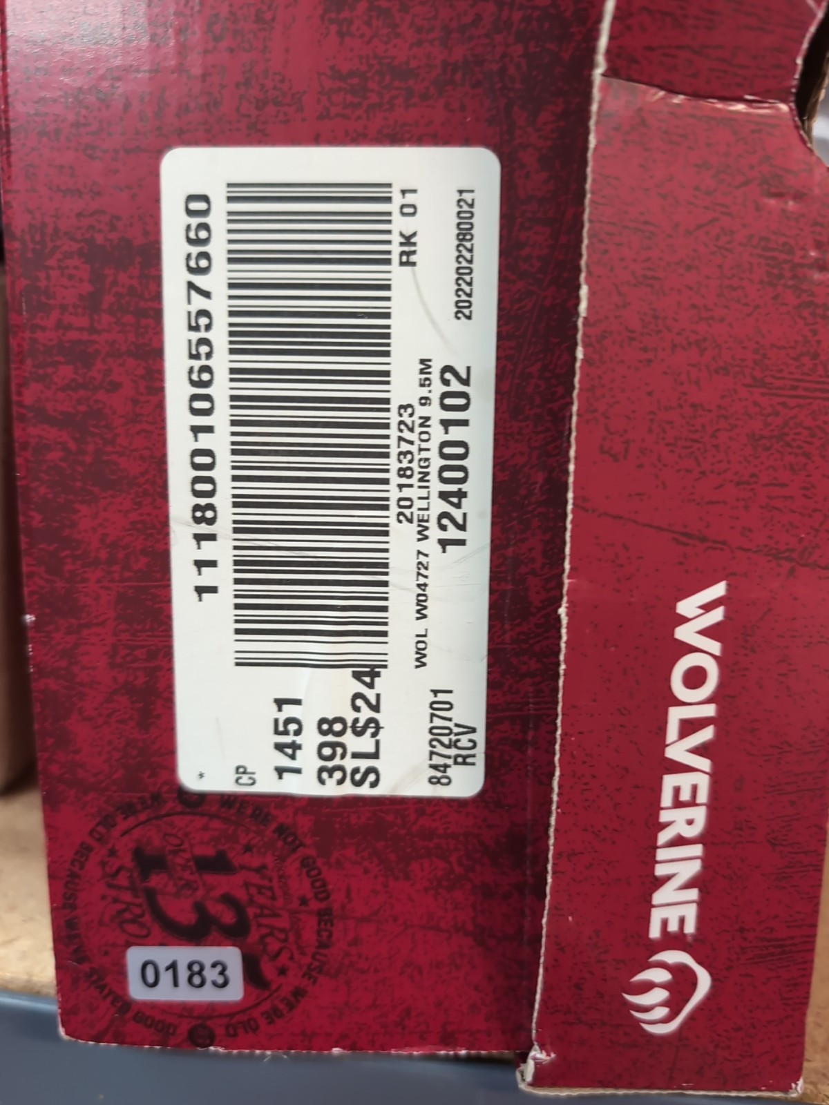 NEW Wolverine Wellington Work Boots Men’s SIZE 9.5 M Brown Leather NWT, IOB