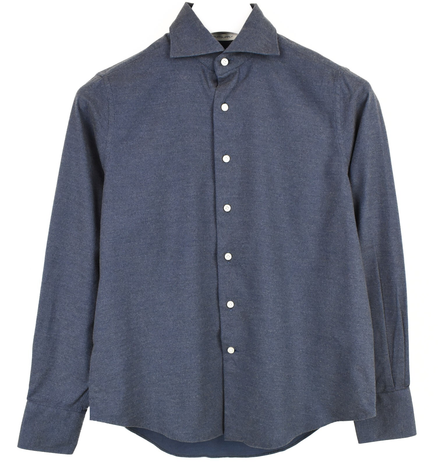 Suitsupply Slim Fit Formal Shirt Mens Small Custom Made Shark Collar
