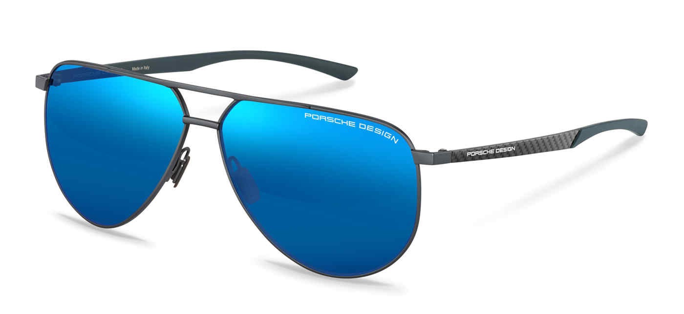 Porsche Design P 8962 Dark Grey / Blue c Size 64 Sunglasses