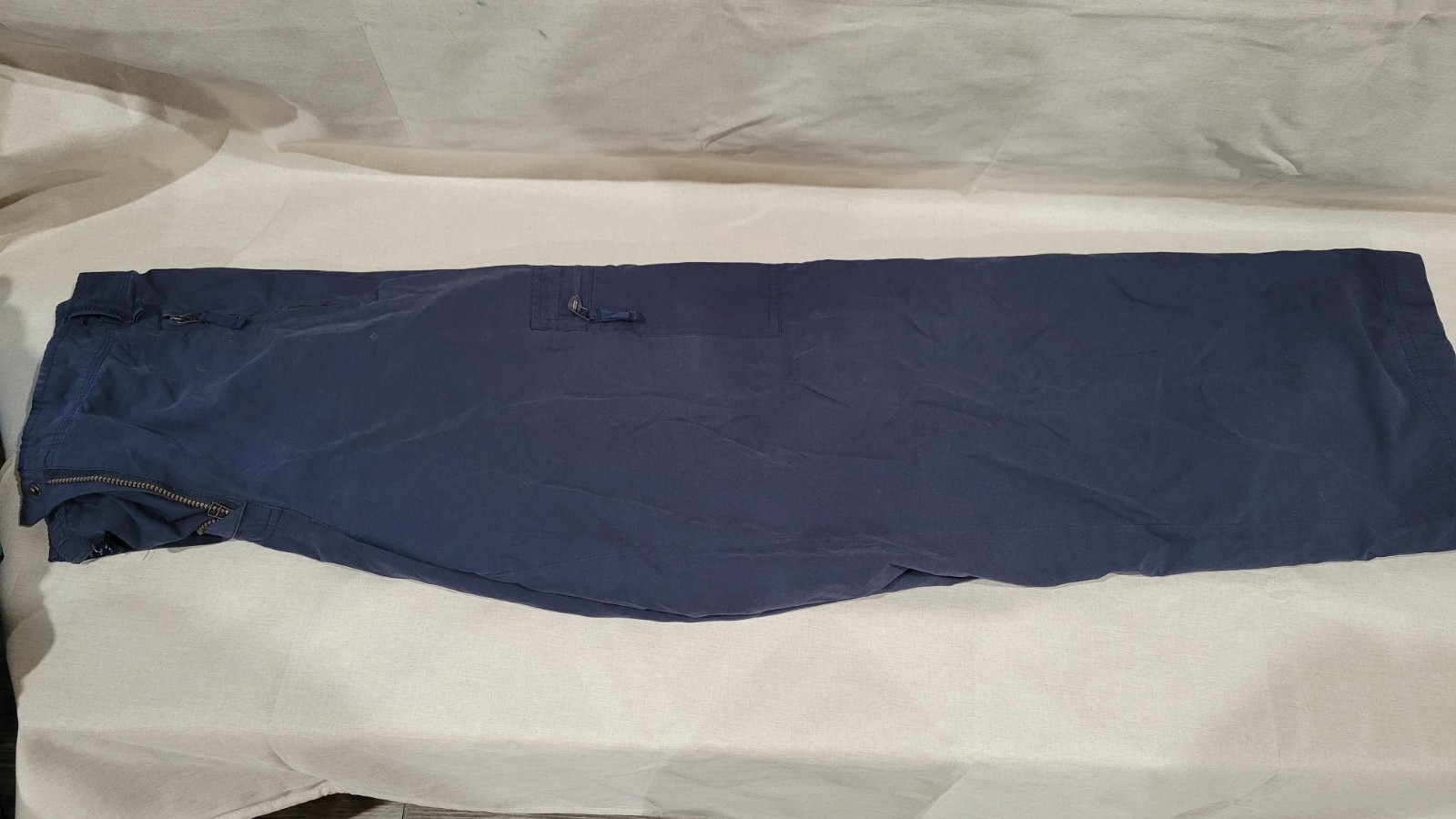Catalina Dark Navy Casual Pants Regular Fit Straight Flat Front Mid Rise 32/33