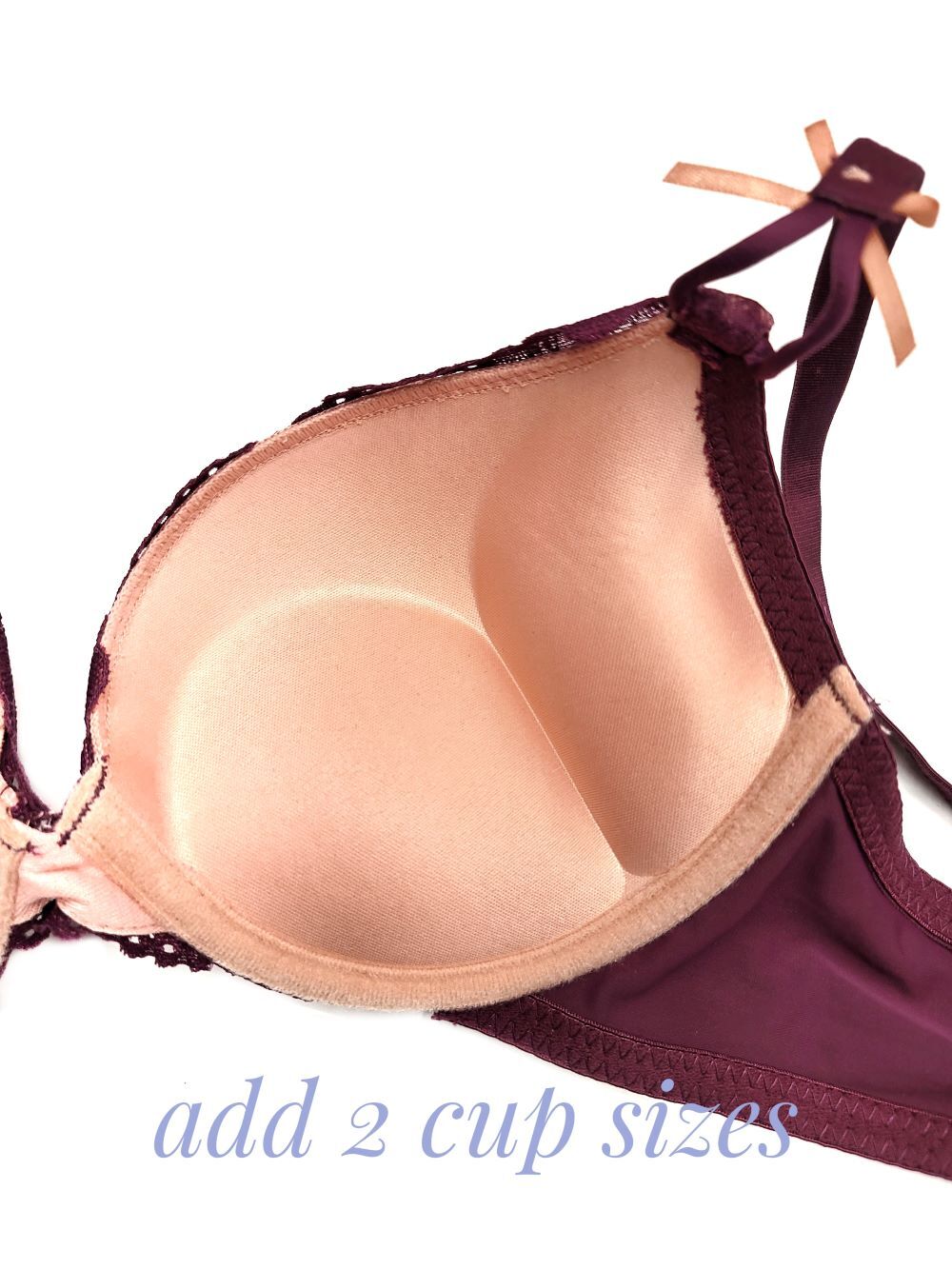 Add 2 Cup Sizes Extreme Ultimate Padding Power Lift Lace Trim Push Up Bras 32-38