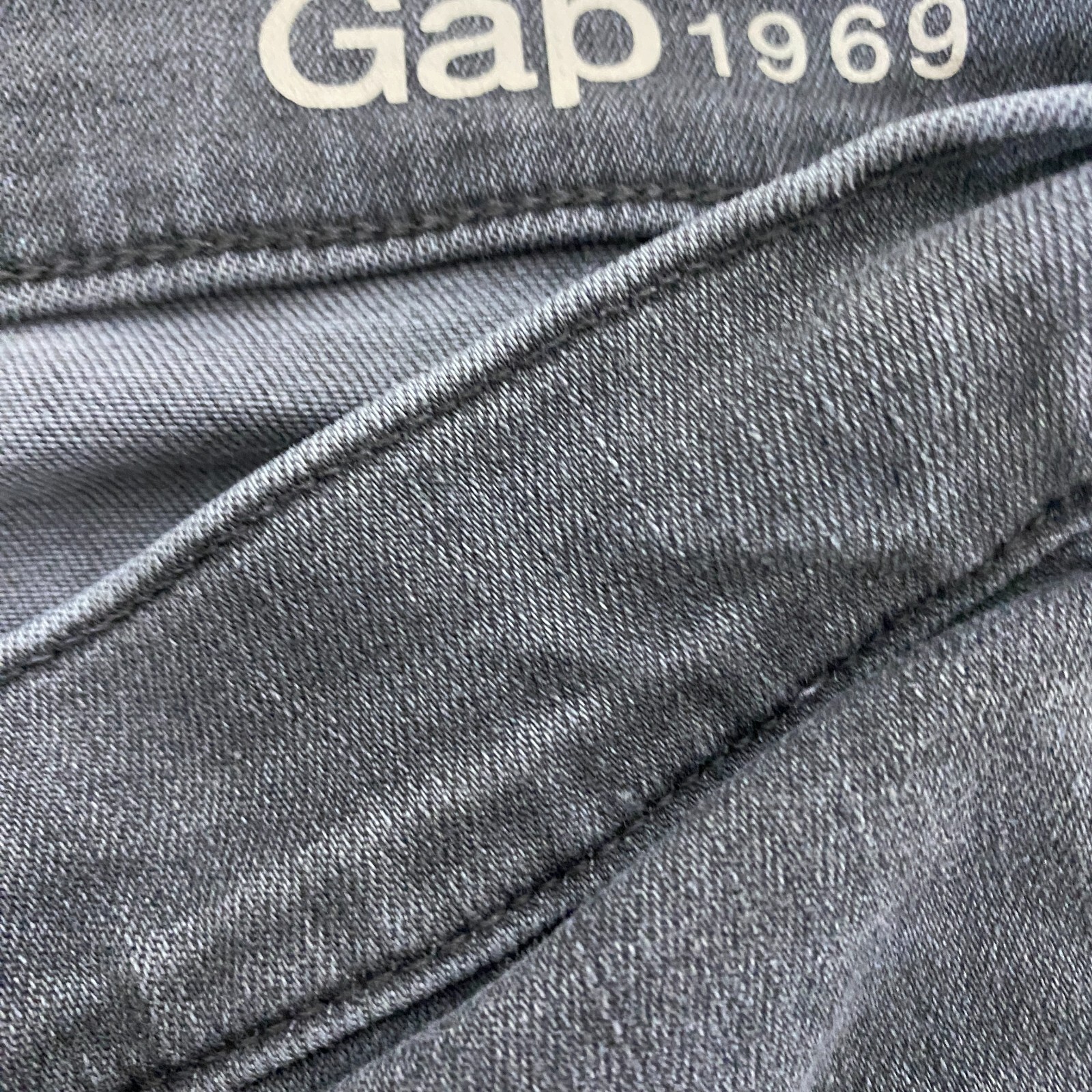 GAP Jeans Womens 32 Gray Resolution True Skinny Stretch Distressed High Rise
