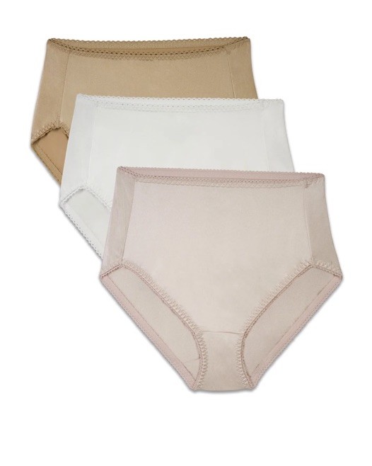 VANITY FAIR Women Size 4XL 3-Pair Undershapers Hi Cut Underwear Panties