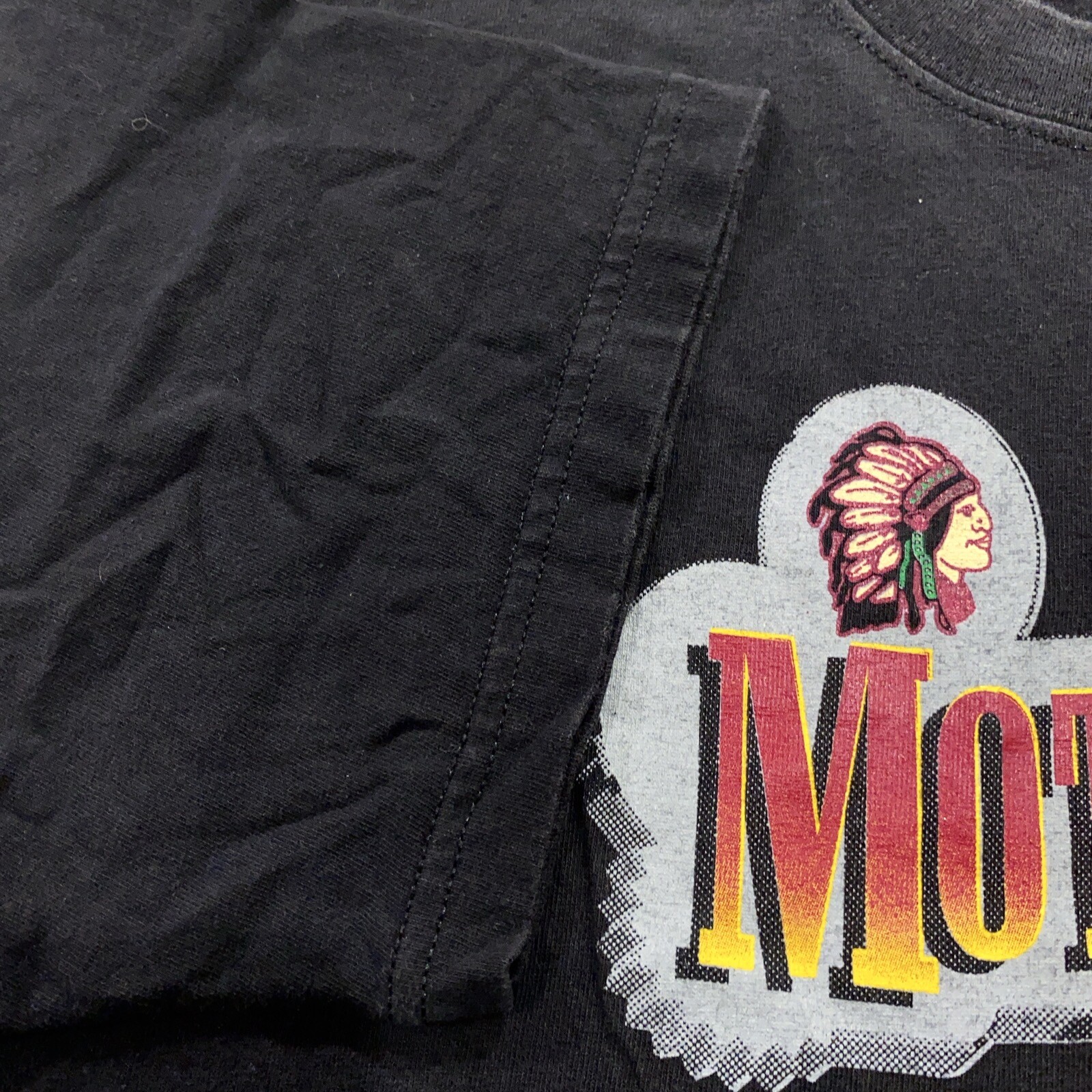 vintage 90s CHIPPEWA MOTORCYCLE BOOTS T-Shirt MEDIUM/LARGE biker soft