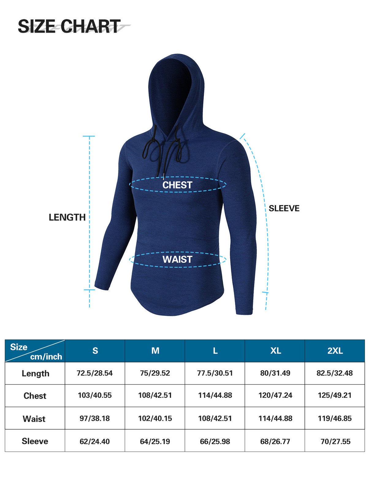 Men Athletic Shirt Workout Running Long Sleeve Shirt Hoods hoodie Quick Dry Cool