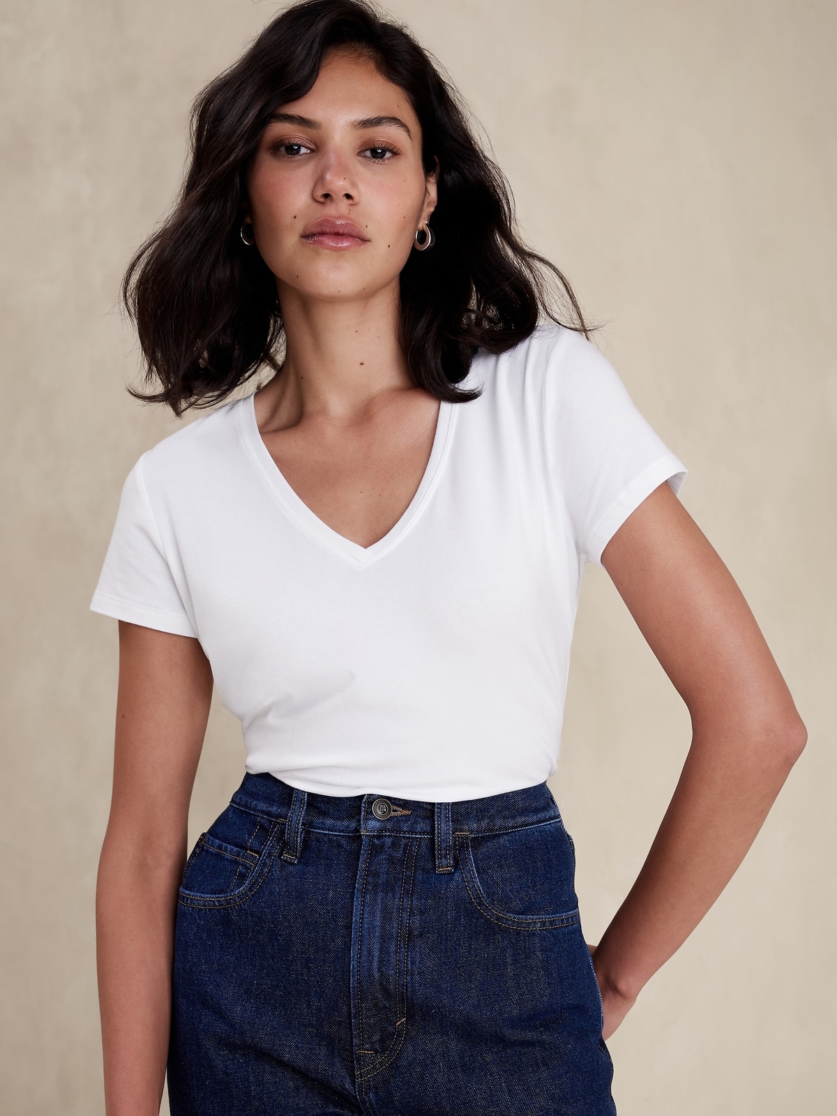 Banana Republic Timeless Tee T Shirt Top WHITE, BLACK or BLUE NEW XXS-XL/PS