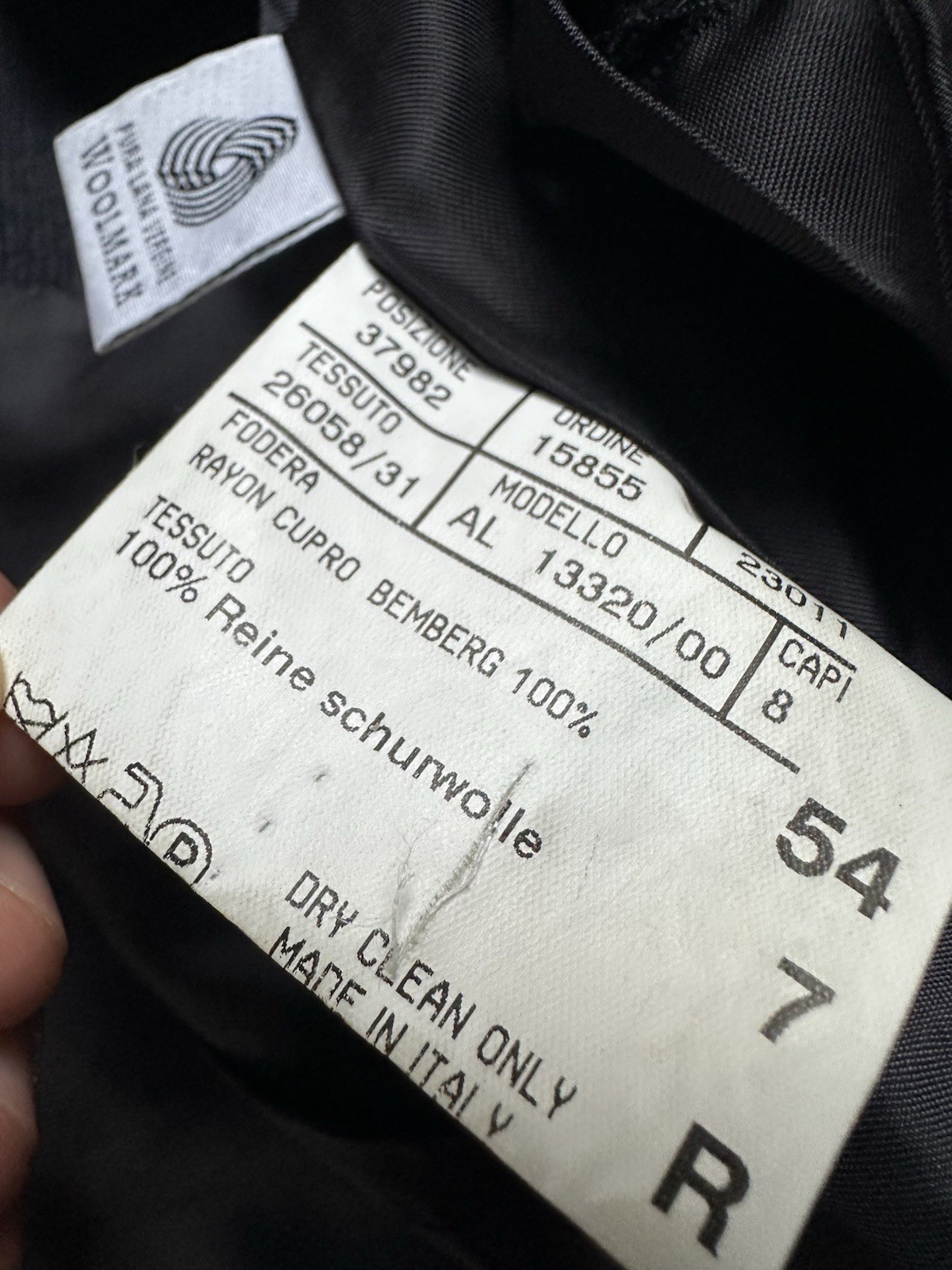 CANALI Italy Pure Virgin Wool Blazer 54 44 R Navy Charcoal Micro Check Bemberg