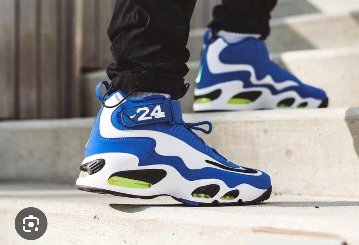 New 10.5 Nike Air Griffey Max 1 Varsity Royal Volt Sneakers 2021 DJ5161-400 Men