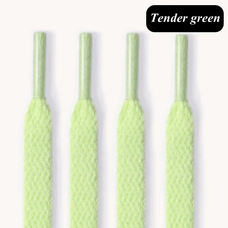 1Pair Flat Shoelaces 90-180cm for Sneakers 8mm Fabric Shoe Laces Color Shoe Lace