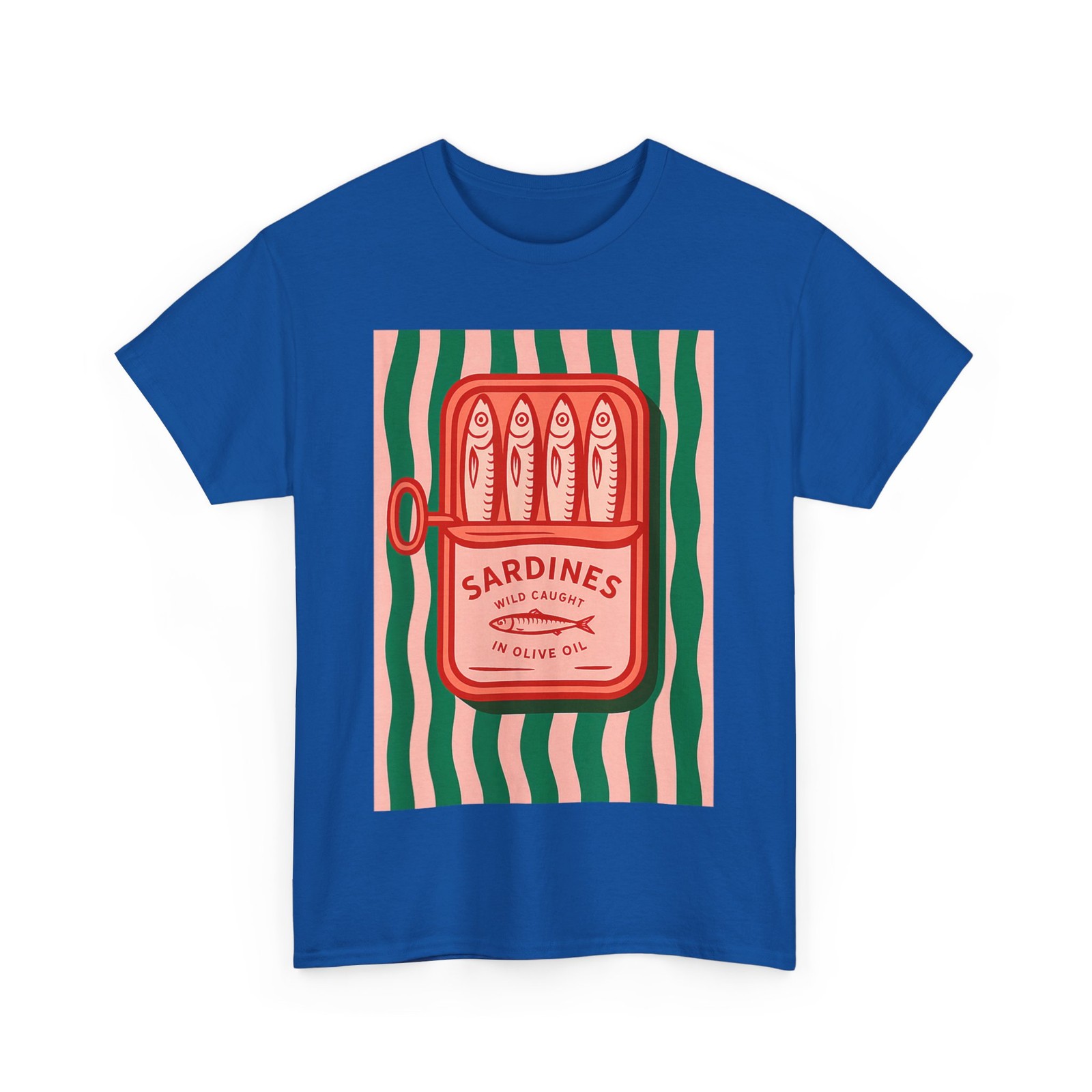 Sardines Tinned Fish Retro Graphic Summer for Men Women T-Shirt