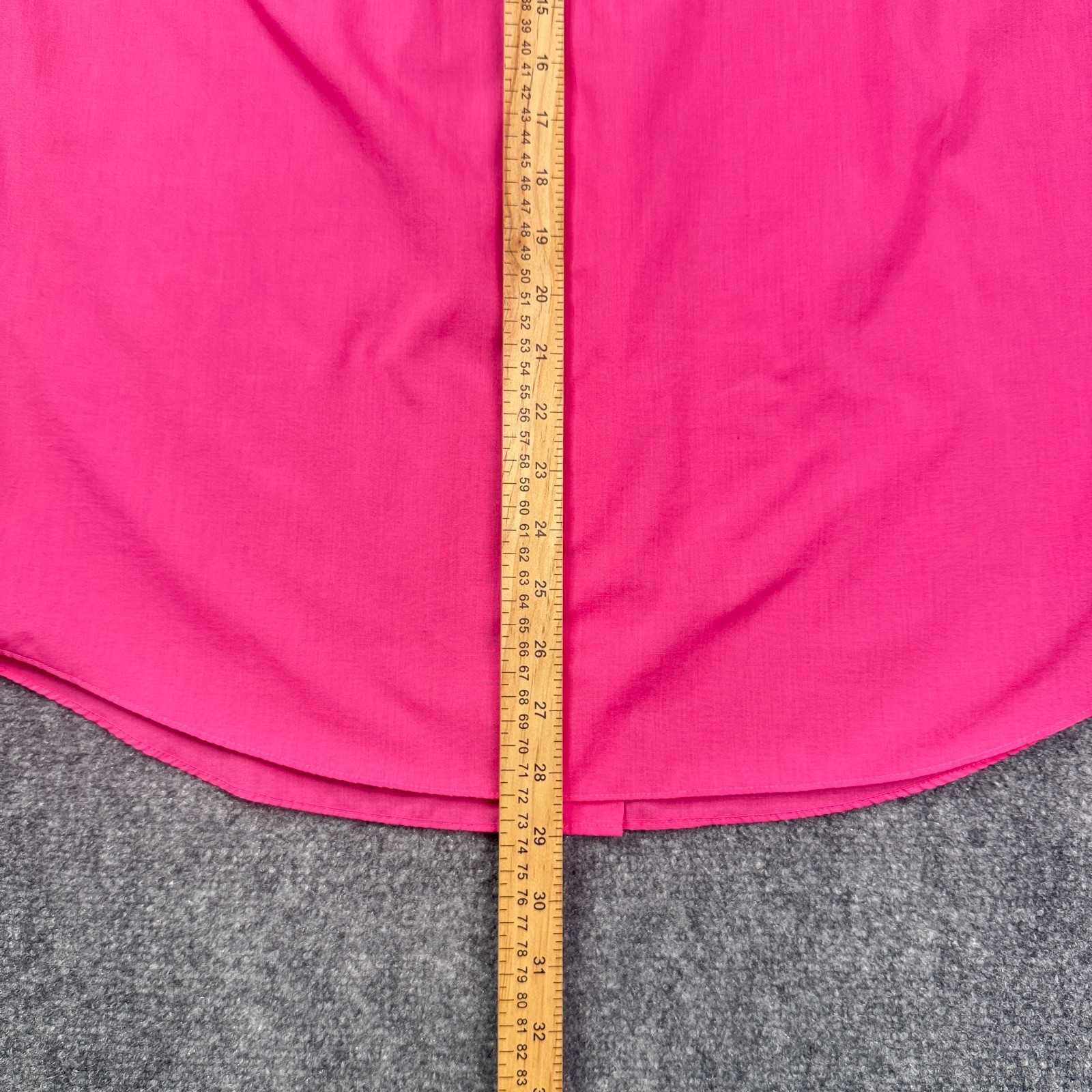 Foxcroft Womens Button Up Dress Shirt Size 16 Pink Wrinkle Free Long Sleeve
