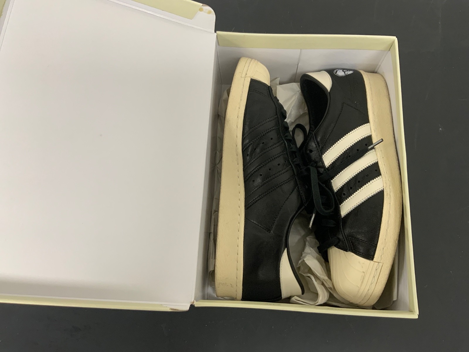 Size 11.5 – Adi Dassler x adidas Superstar 80s A.D.