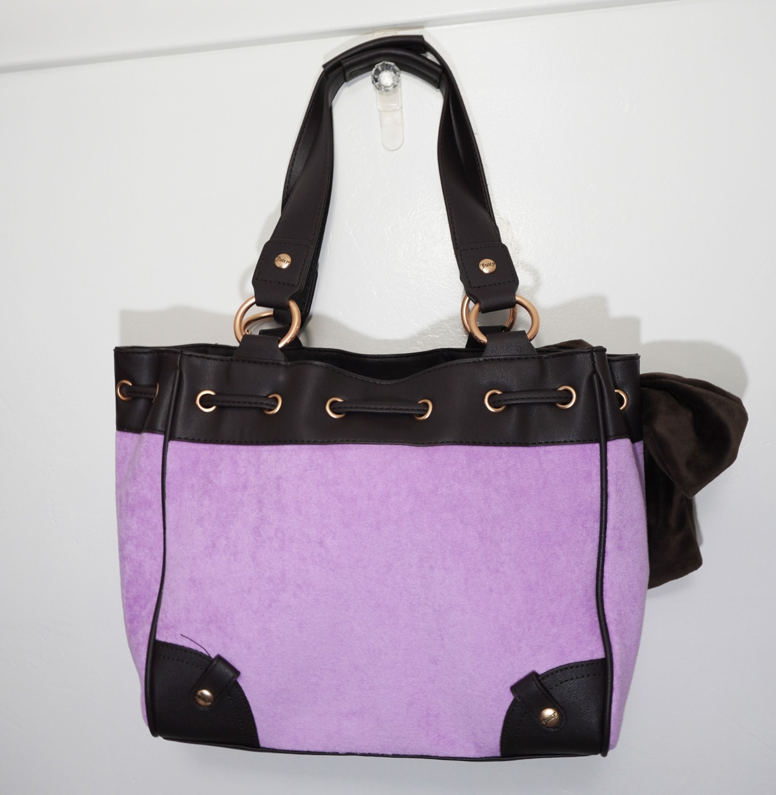 Juicy Couture Daydreamer Lovers Club Tote Violet Tulle Y2K Style Bag Purple