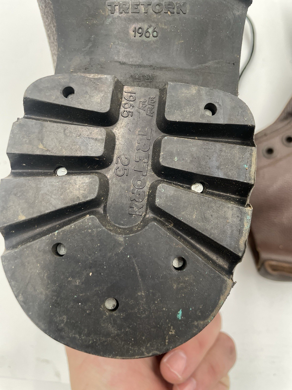 Vintage Tretorn 1966 Military Swedish Army Combat Boots Rubber Size US 9-9.5