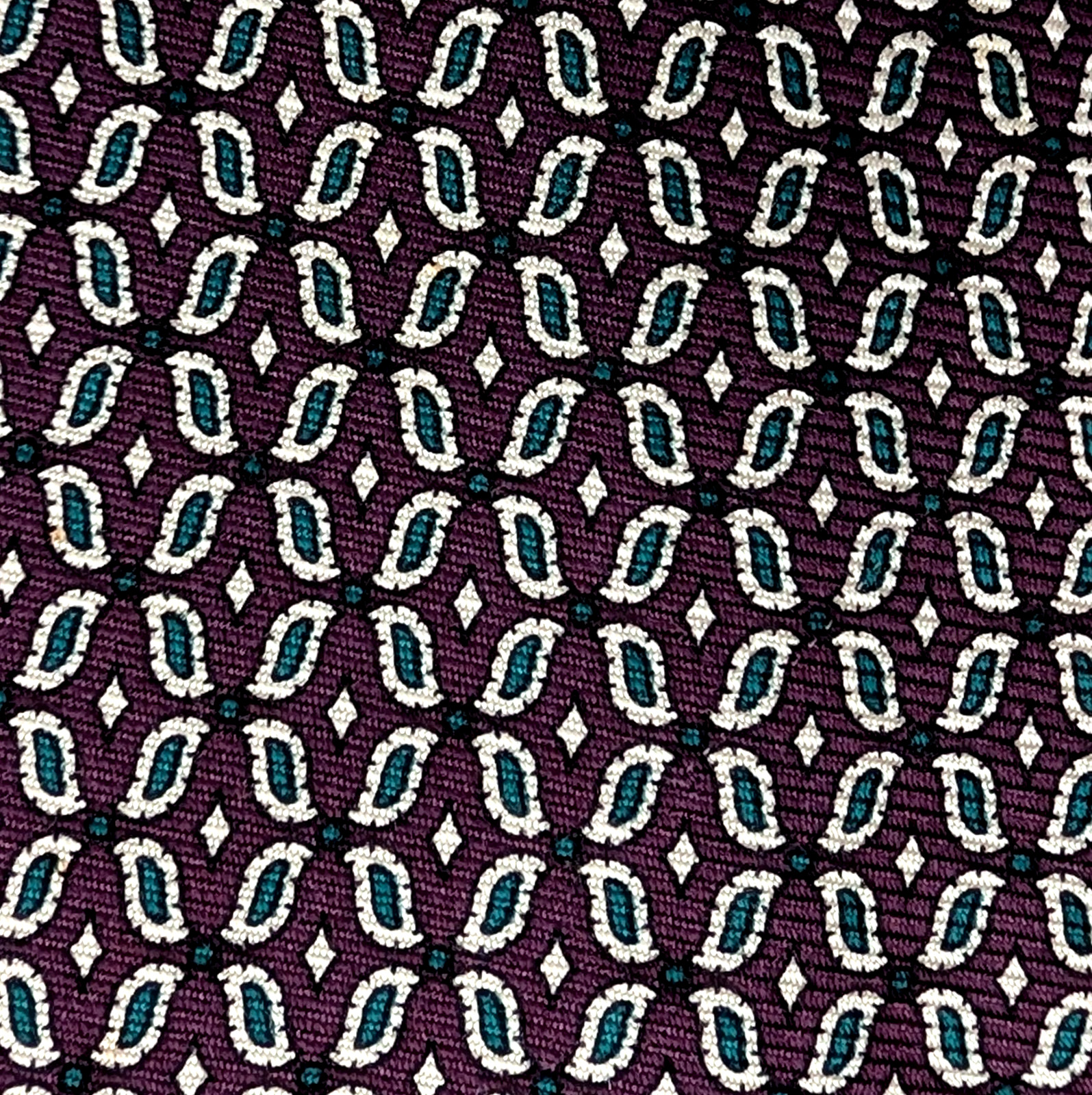 ROBERT TALBOTT Best of Class Men’s Silk Necktie USA Geometric Purple/Multi