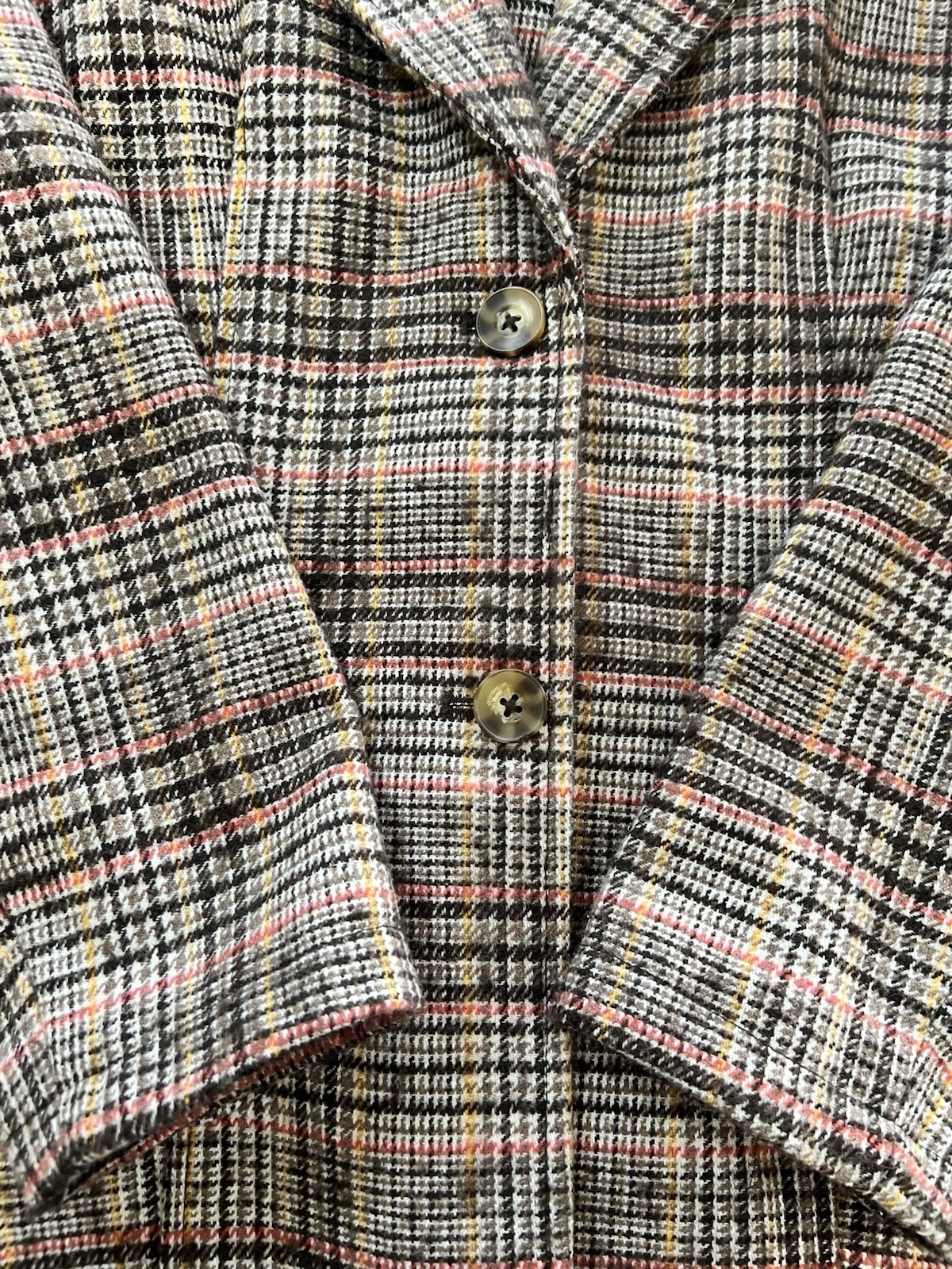 St John’s Bay Women’s Large Multicolor Petite Plaid Blazer