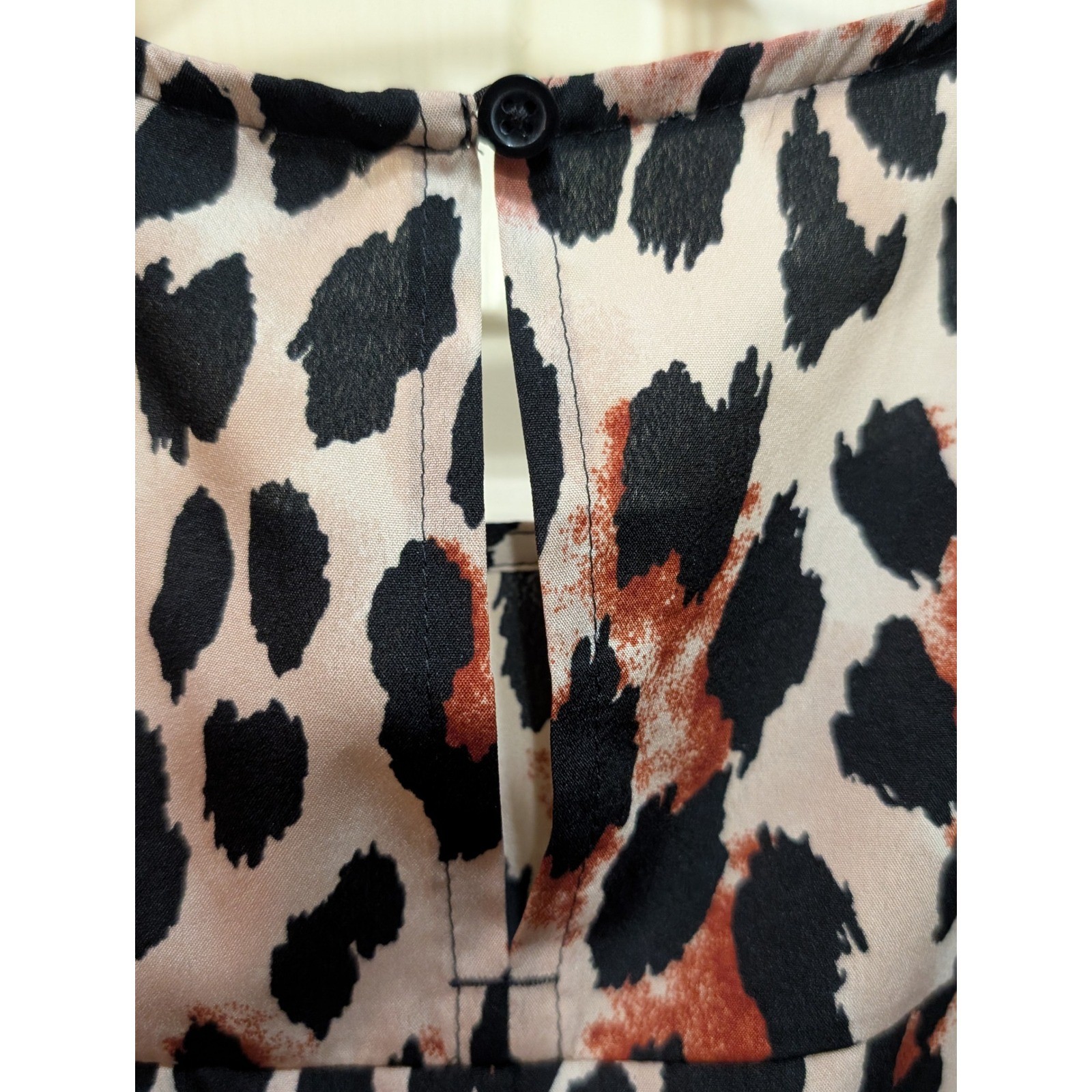 a.n.a Light Pink Leopard Print Sleeveless Shift Dress XL Animal Print Boho Y2K