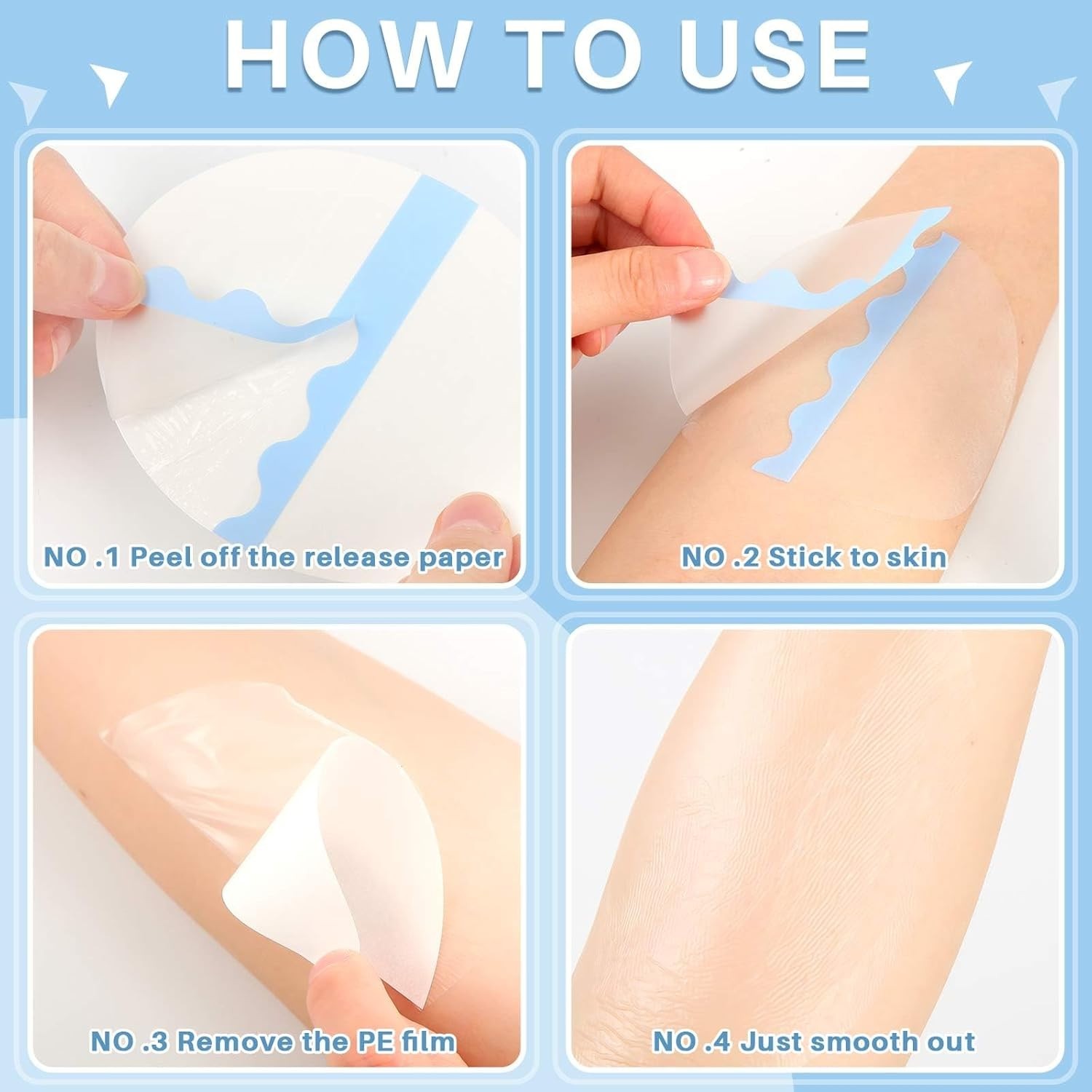 48 Pcs Thigh Inner Anti Chafing Sticker Thigh Patches Thigh Tapes Chafe Prote…