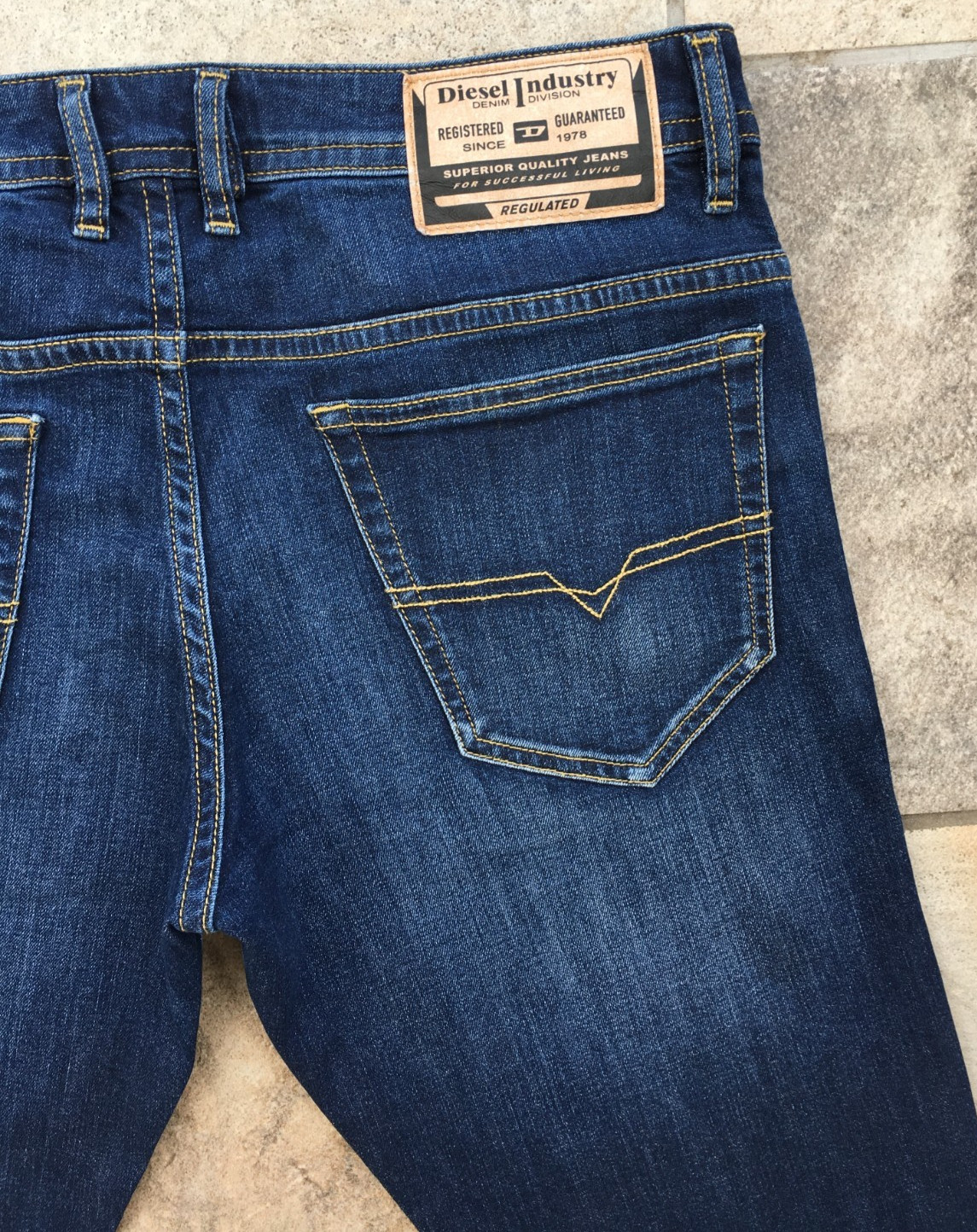 Mens Diesel THOMMER-R RB065 Slim Blue Stretch Denim Jeans – Zip Fly – W33 L32