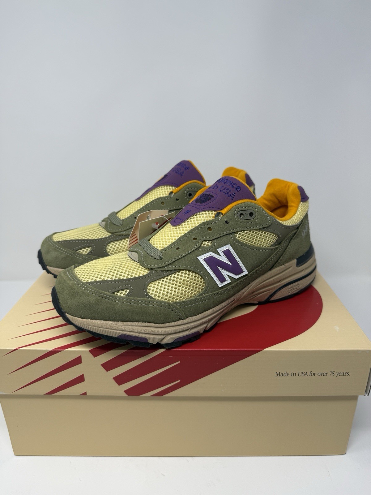 New Balance Teddy Santis x 993 Made in USA Olive Leaf Maize U993OL Men’s Sizes