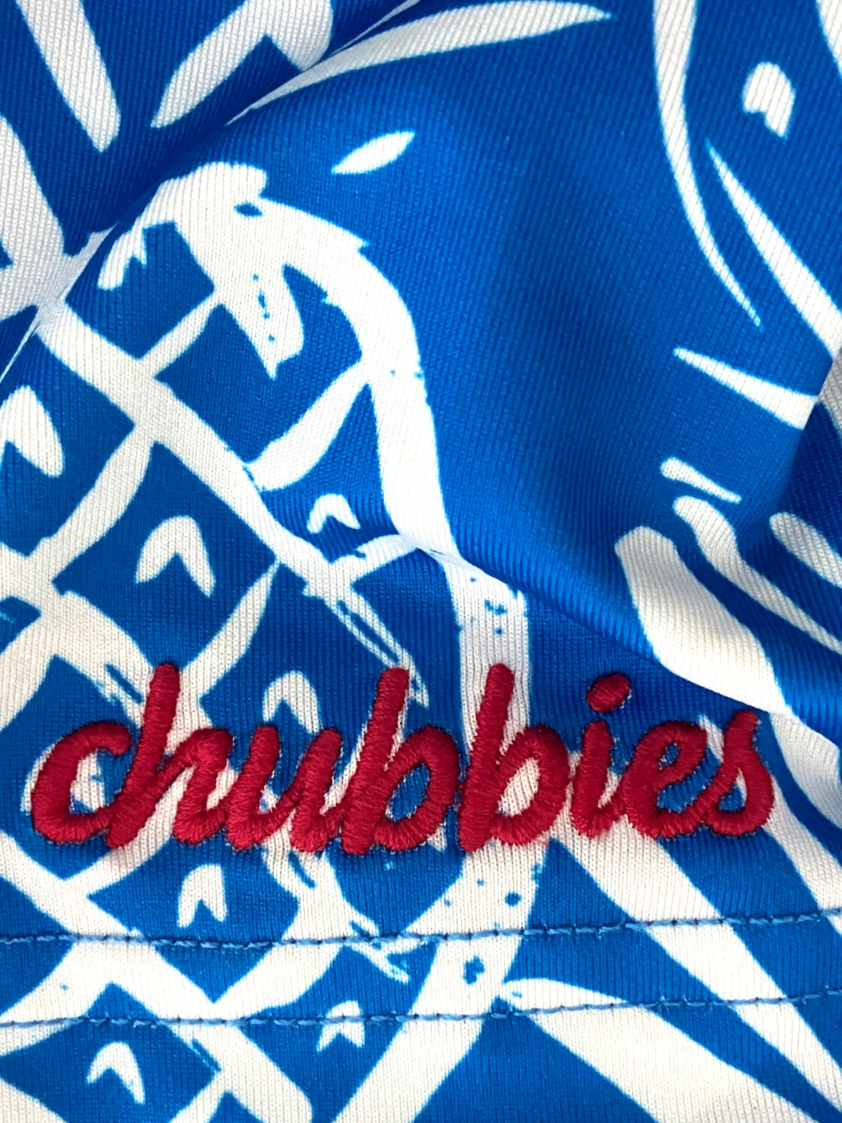 Chubbies The Thigh Napple Pineapple Themed Polo Shirt Poly-Spandex Blend Size L