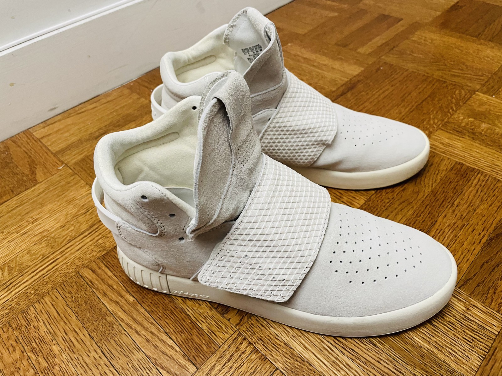 Adidas Tubular Invader Strap White Men’s 8.5 in Original Box (BB5038)