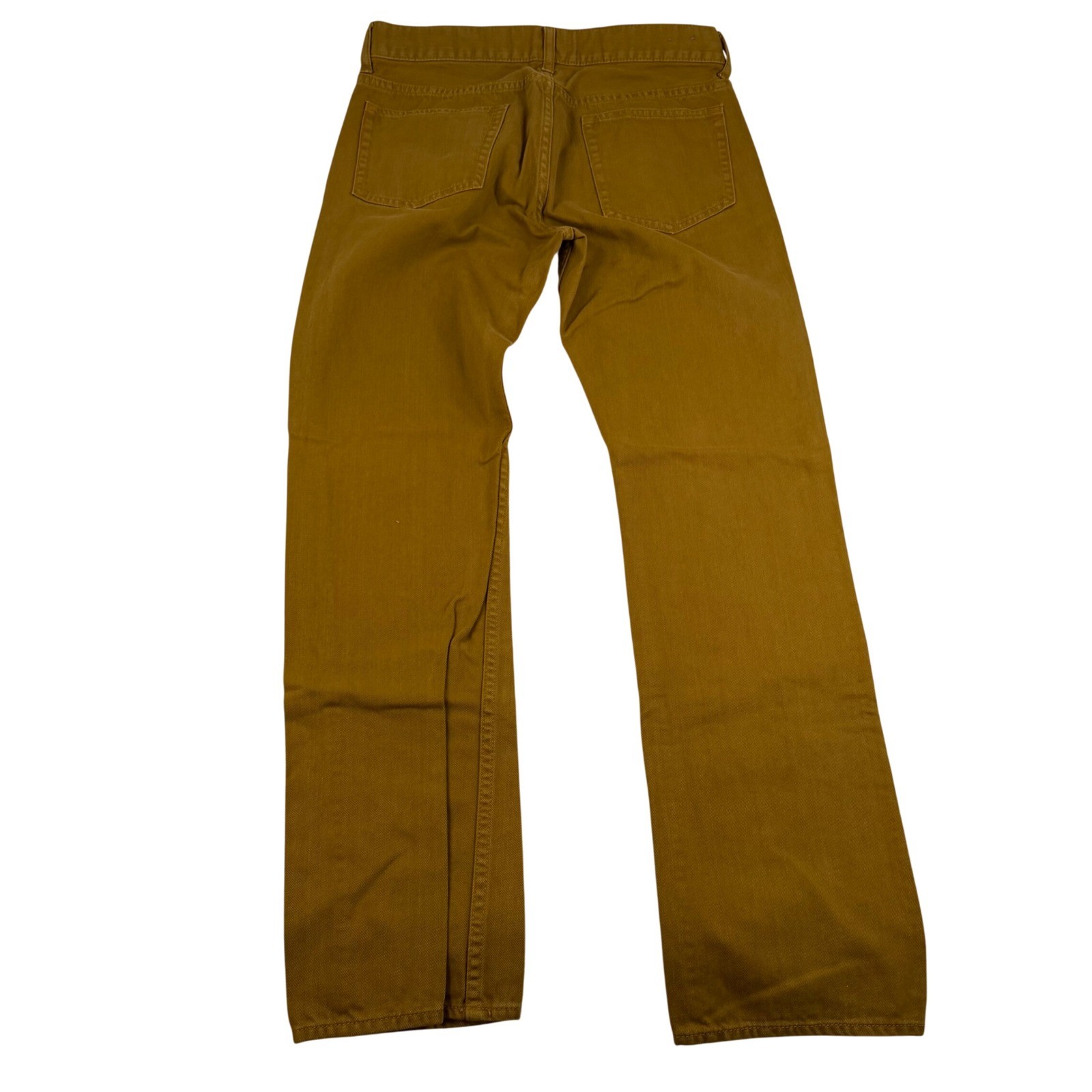 J.Crew Mens The Sutton Straight Fit Pants Tobacco Brown 32×34 Cotton Twill