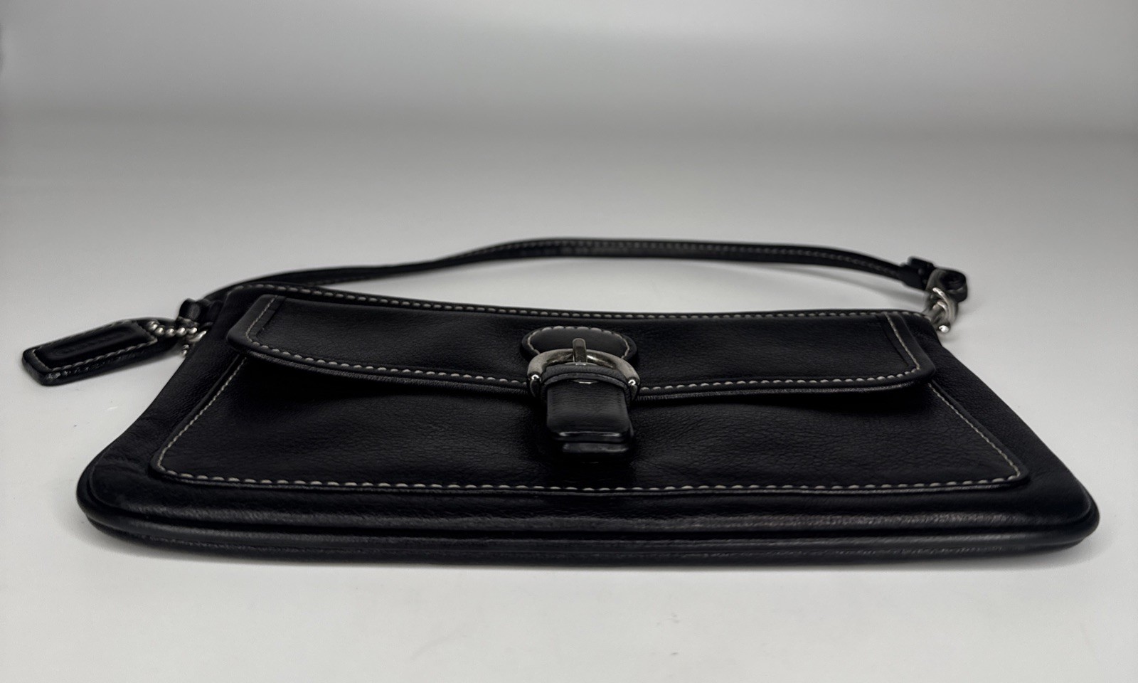 COACH Vintage Bleeker Black Leather Wristlet