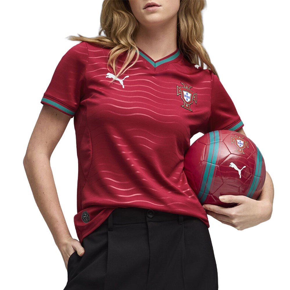 PUMA Portugal Home Crew Neck Short Sleeve Soccer Jersey Womens Red 78328001