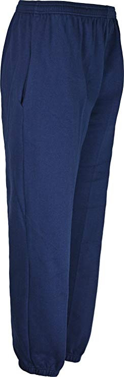 Mens Fleece Tracksuit Bottoms Elasticated Hem Jogging Bottom S To 10XL Big Sizes