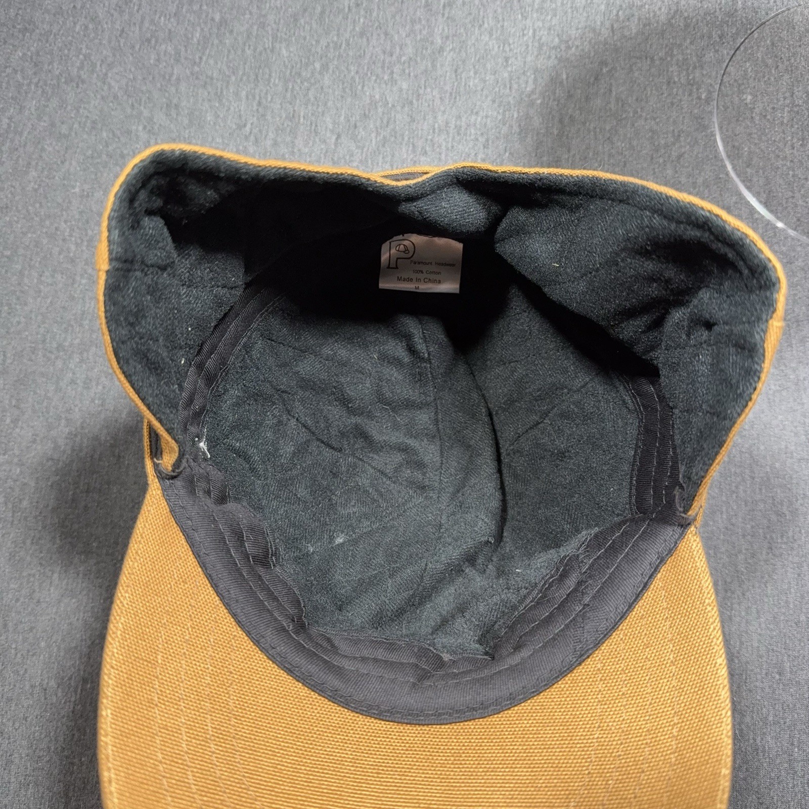 Paramount Headwear Thermal Cap Medium Brown Canvas Ear Flap 100% Cotton Outdoor