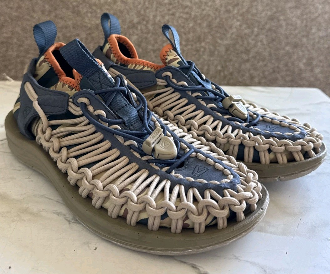 KEEN Womens Uneek HT Katsuhiko Camp Sock Desert Dawn Sand Wave Sandals Size 6