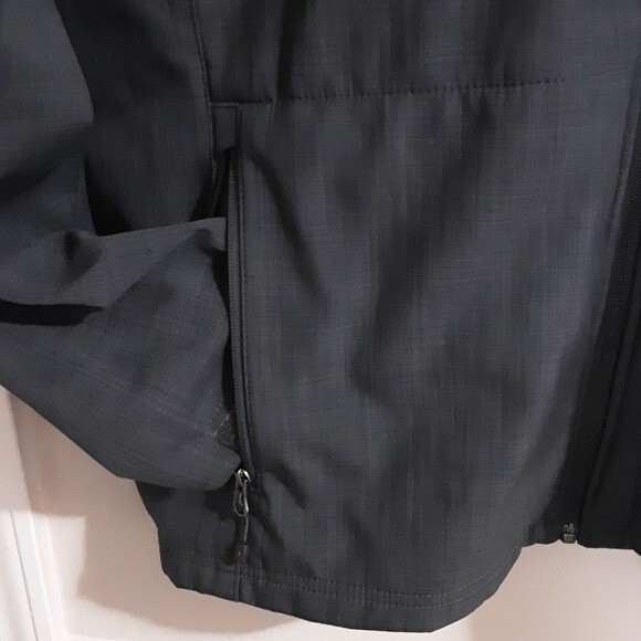 Eddie Bauer zip down jacket mens fleece lining 2XL Soft shell FULL ZIP CASUAL
