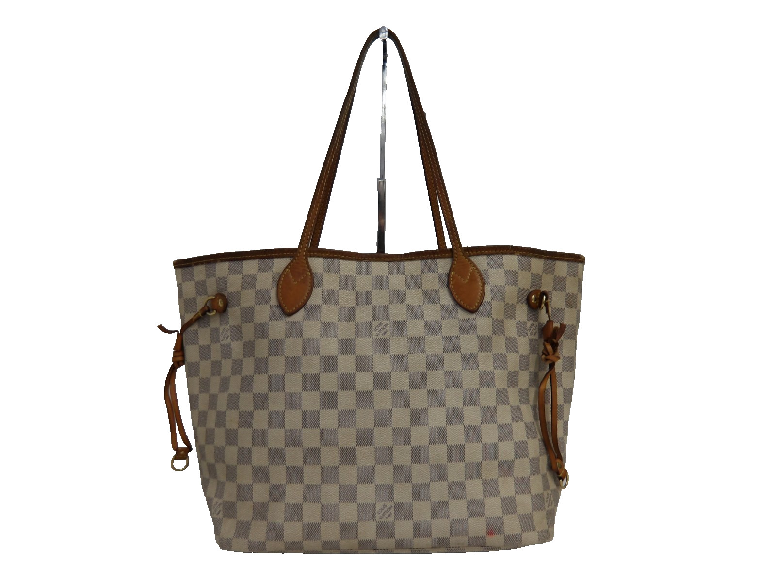 Auth MH42 Louis Vuitton Damier Azur Neverfull MM Tote Bag N51110 from Japan