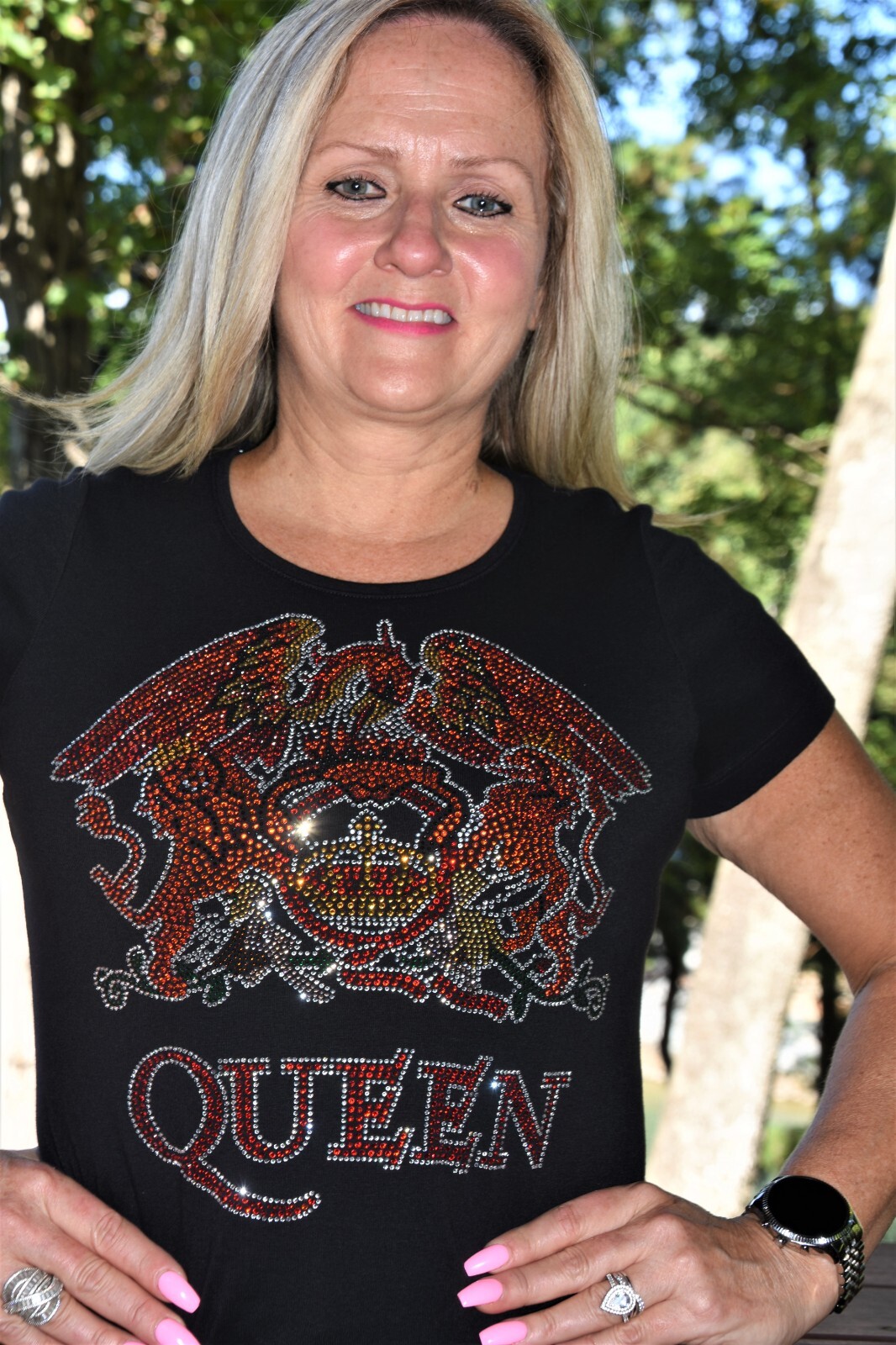 Queen rhinestone bling shirt tank XS S M L XL XXL 1X 2X 3X 4X5X Freddie Mercury