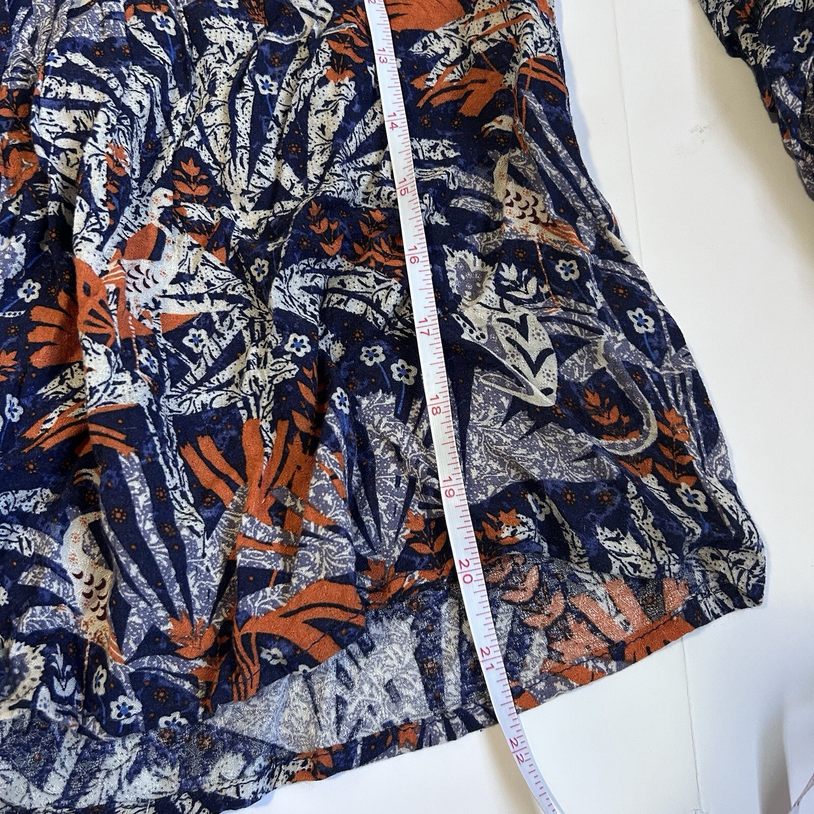 Anthropologie Maeve Cathy Jungle Print Pleated Blouse Size Small