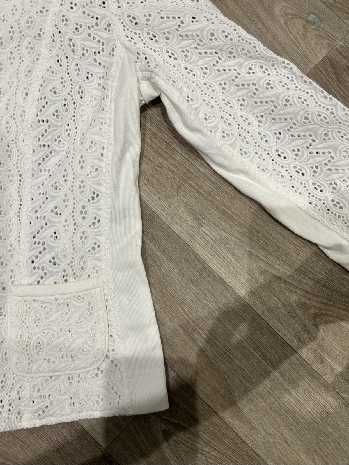Ladies Ivory Apanage Lace Blazer Size 14 (comes Up Small)