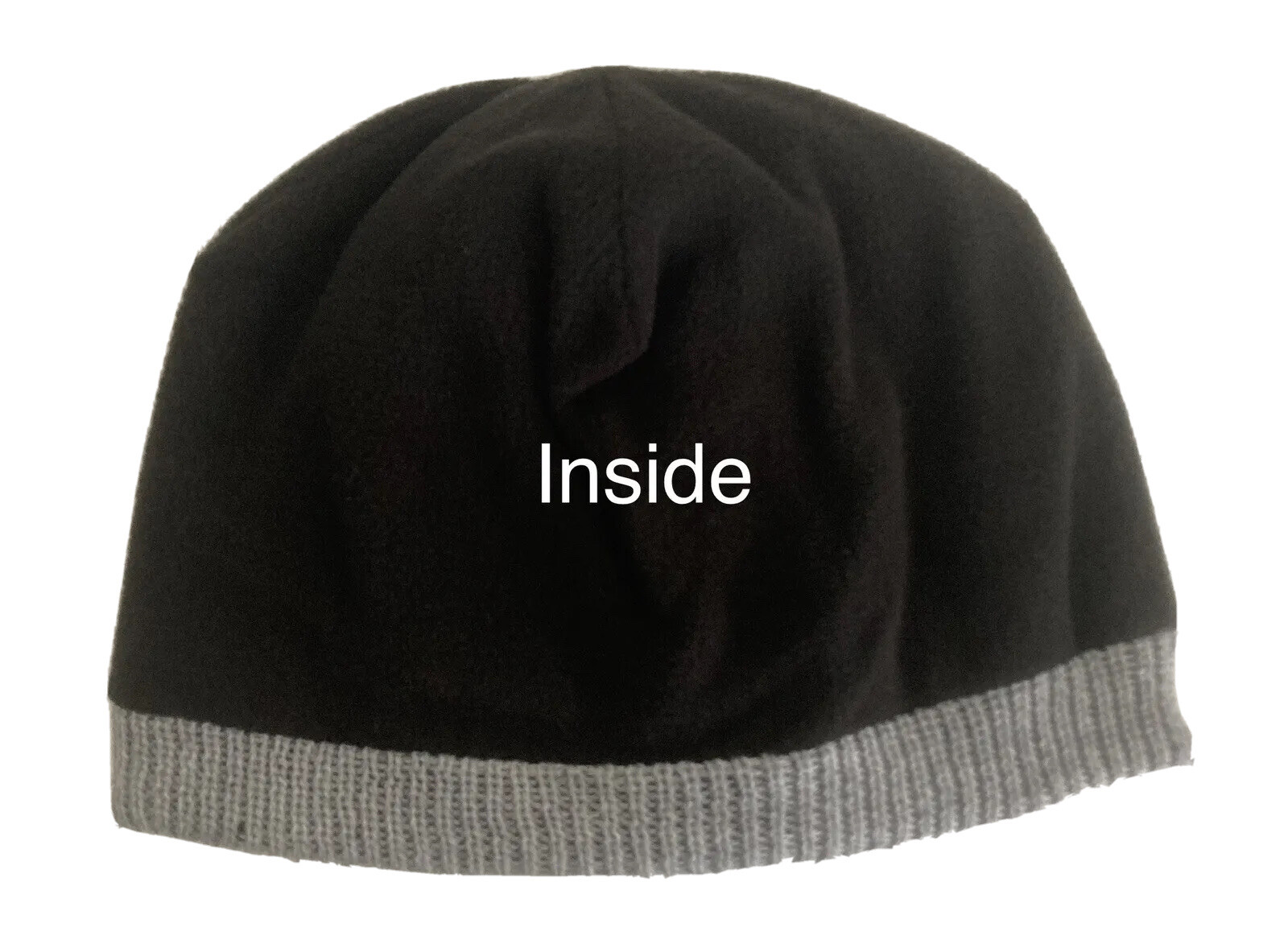 George Men’s No Cuff Beanie, Gray New!!!