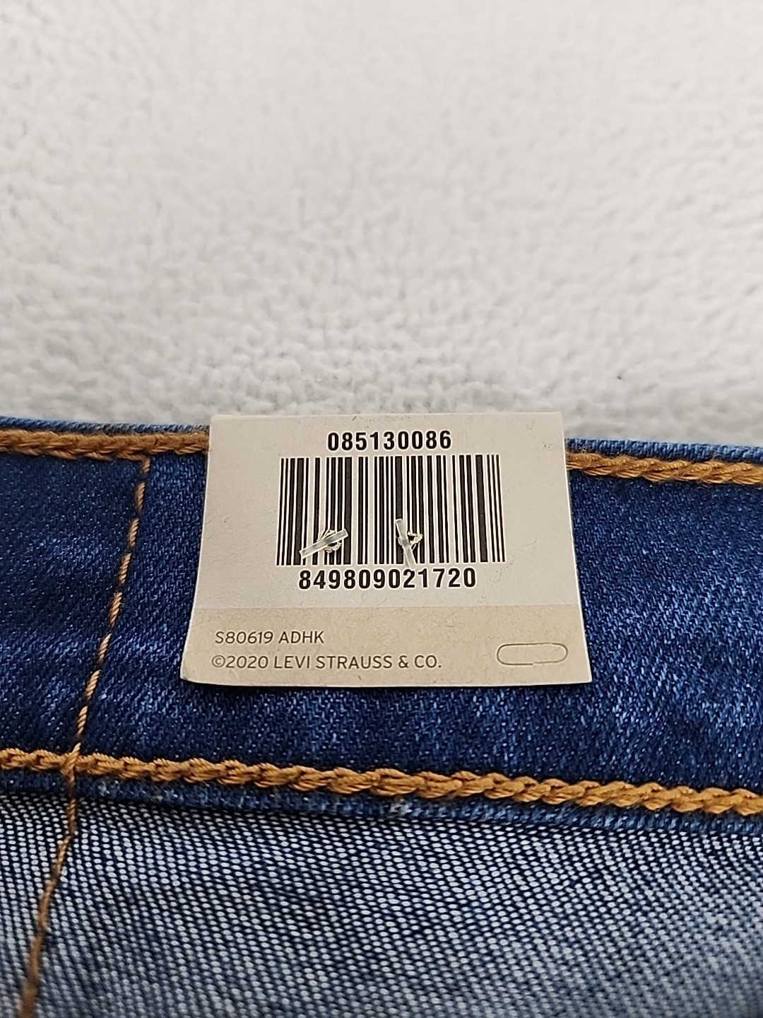 Levi’s 513 Slim Zip Fly Straight Leg Denim Jeans 34X32 Men’s Medium Blue Stretch