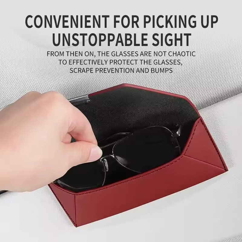 Sunglasses Case Portable Hard Shell Eyeglasses Holder Car Storage Organizer