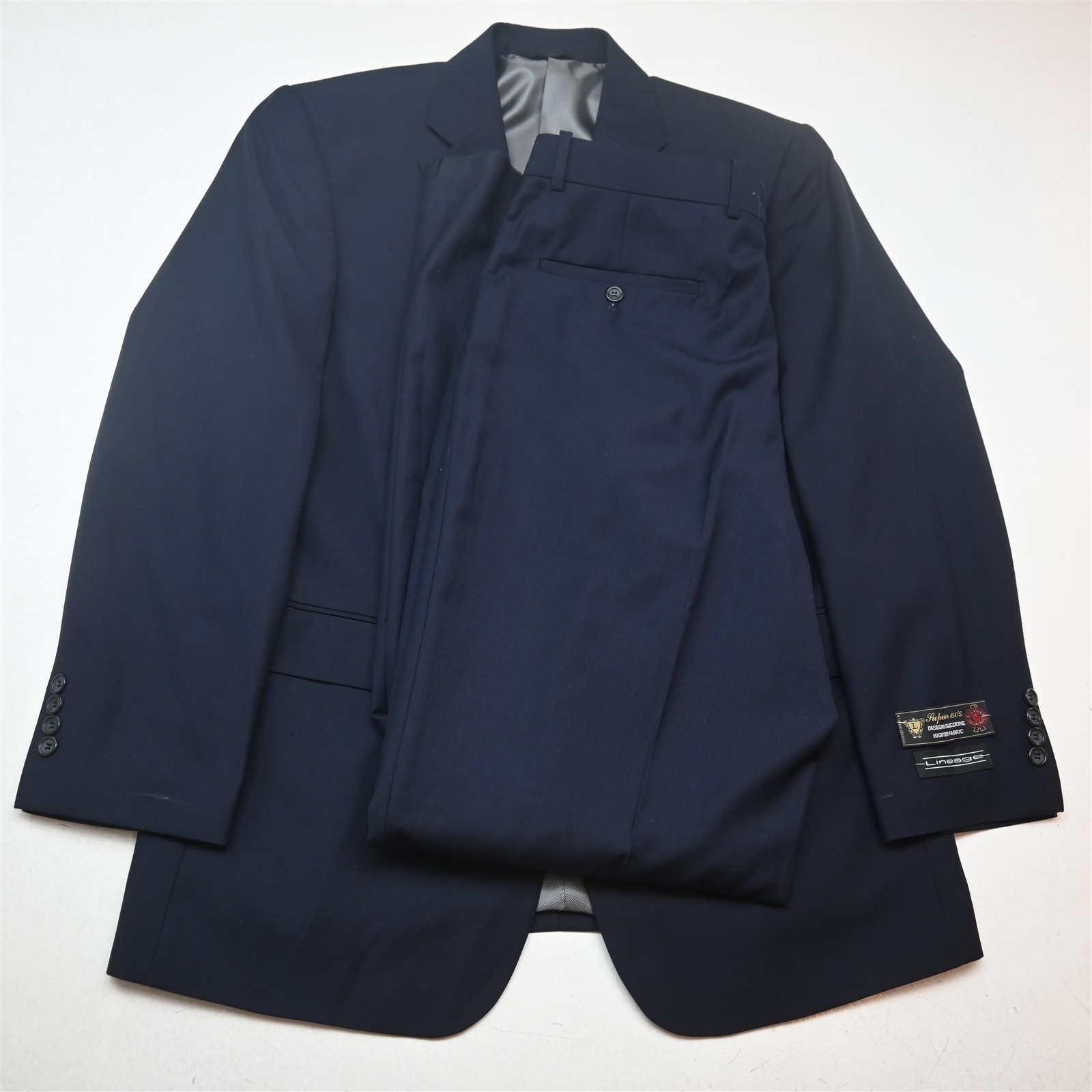 NEW Lineage 42R 36×36 Navy Blue Charles Mens Jacket Pants Suit