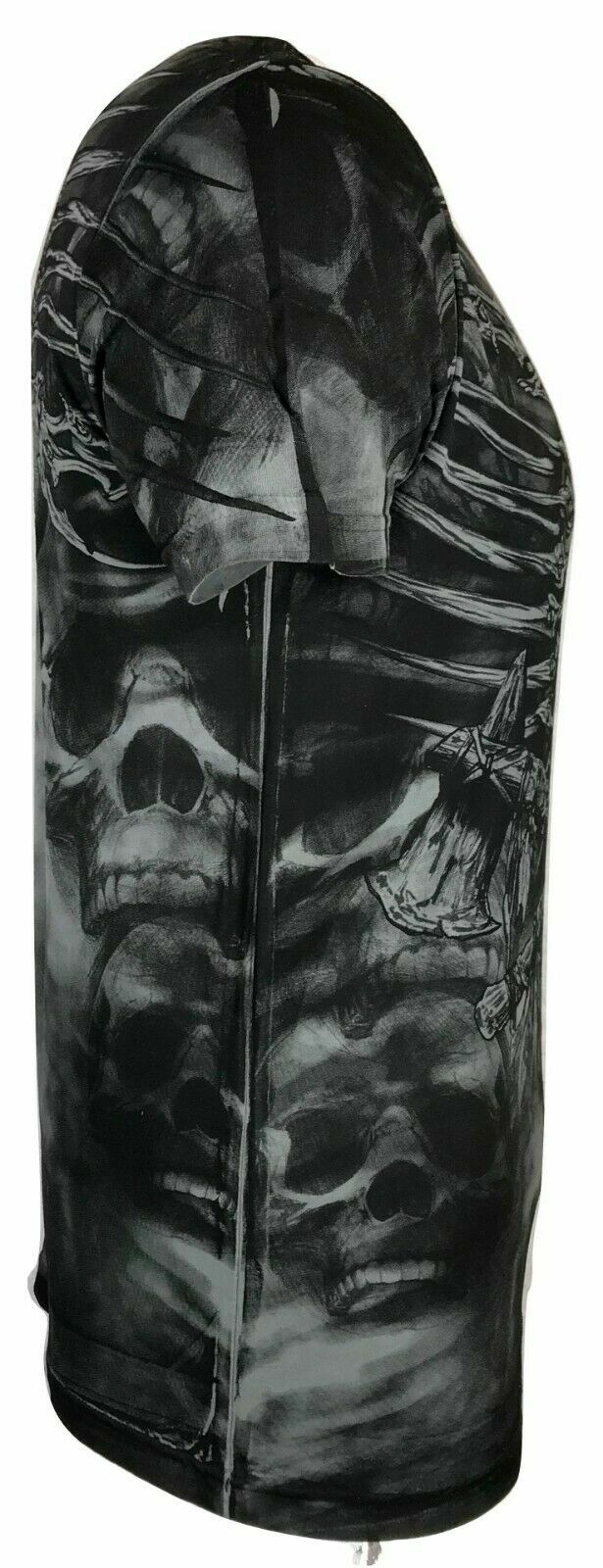 Xtreme Couture Affliction Men’s T-Shirt IRONE BONE Black Tattoo Biker S-5XL
