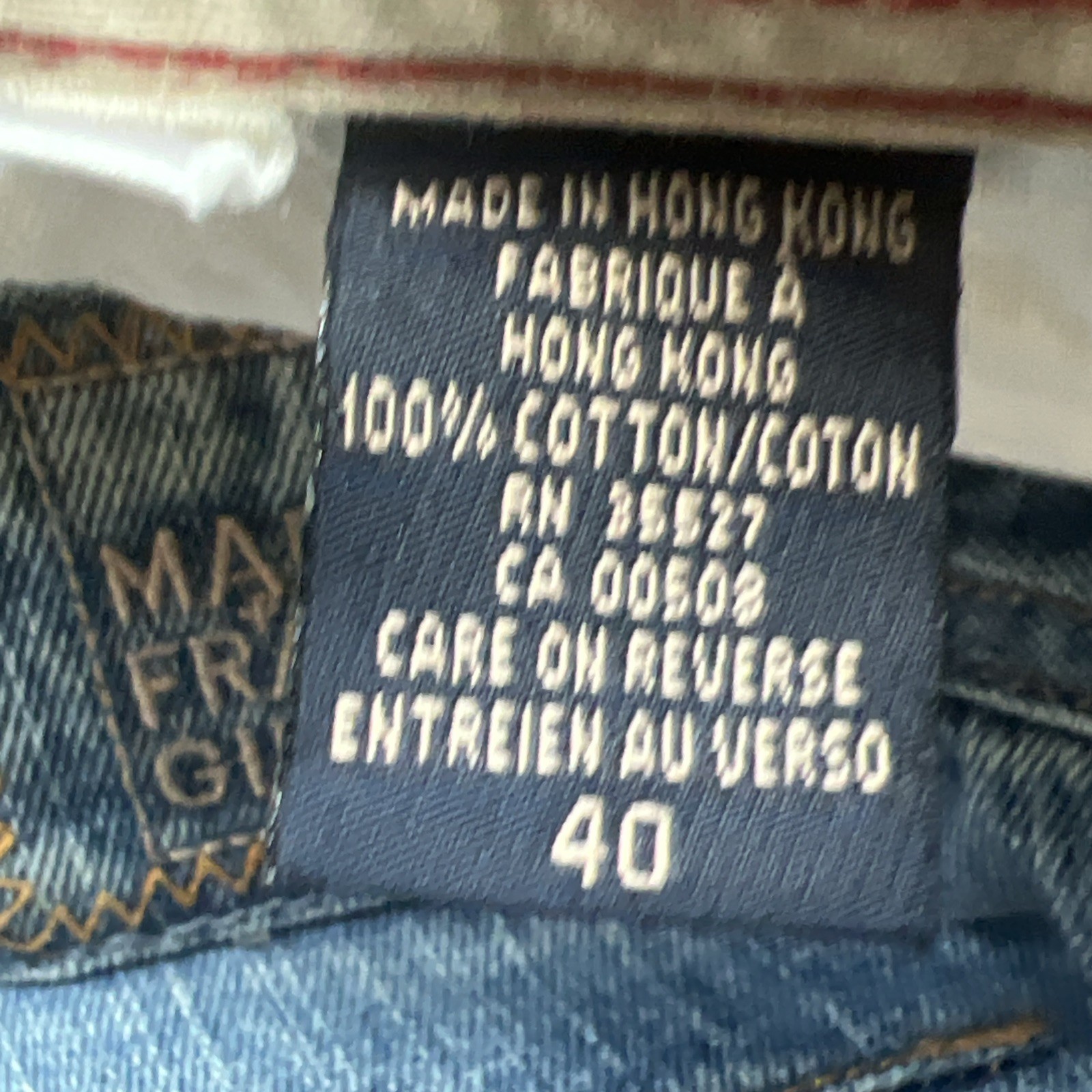 Vintage Marithé François Girbaud “Le Jean De” Embroidered Denim Shorts Size 40