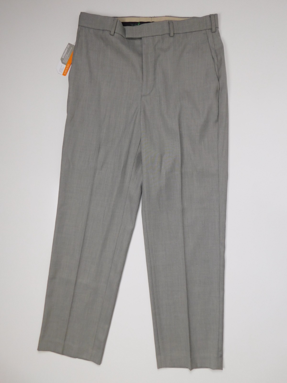 Savane Mens Designer Lightweight Sharkskin Gray Dress Pants 34 x 32 NEW $68