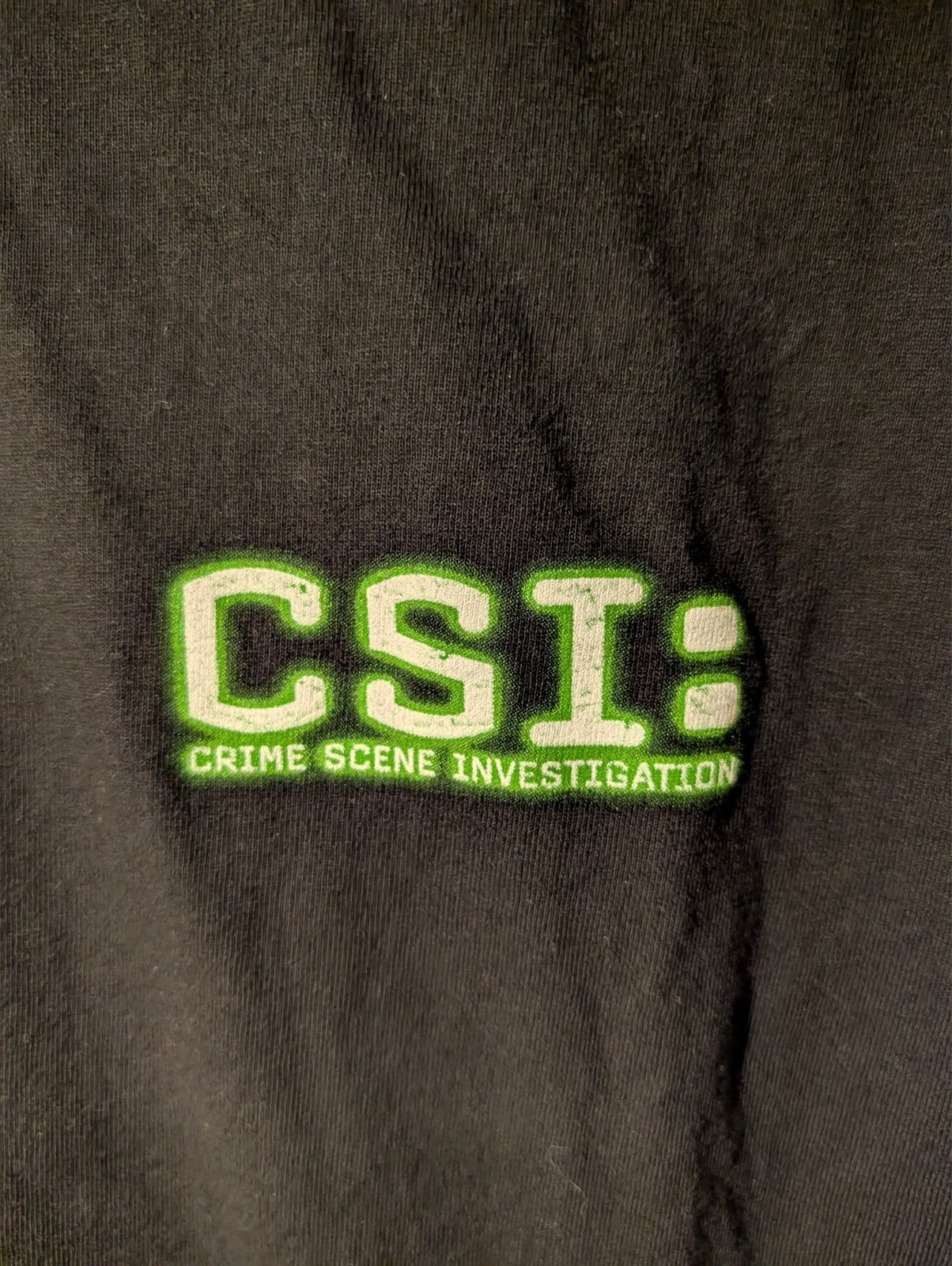 VTG 2001 CSI Crime Scene Investigation TV Show Promo T-Shirt Gil Grissom Mens L