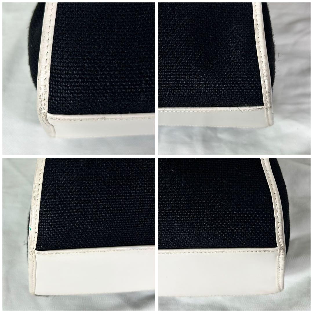 GUCCI Jackie Shoulder bag GG canvas leather black Vintage Authentic From Japan